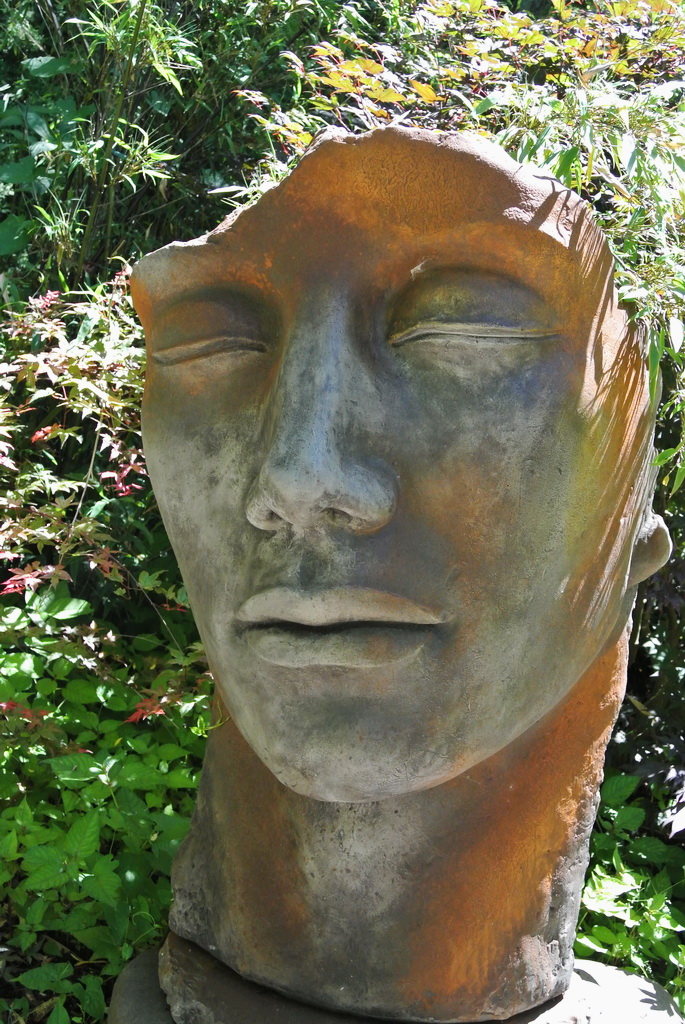 Gesicht-Mann-Rost Gesicht Mann - Rosteffekt -115cm