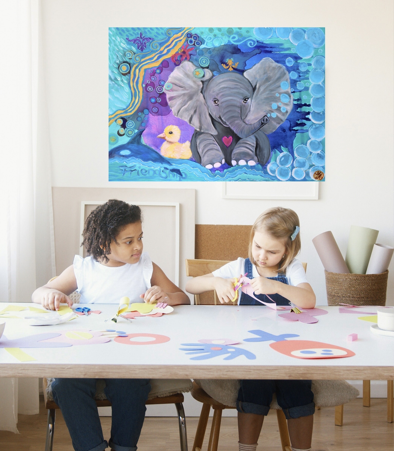 9FCAF154-A5D9-4F85-AD73-0B5B4618BBBB FRIENDSHIP Painting - Leinwanddruck