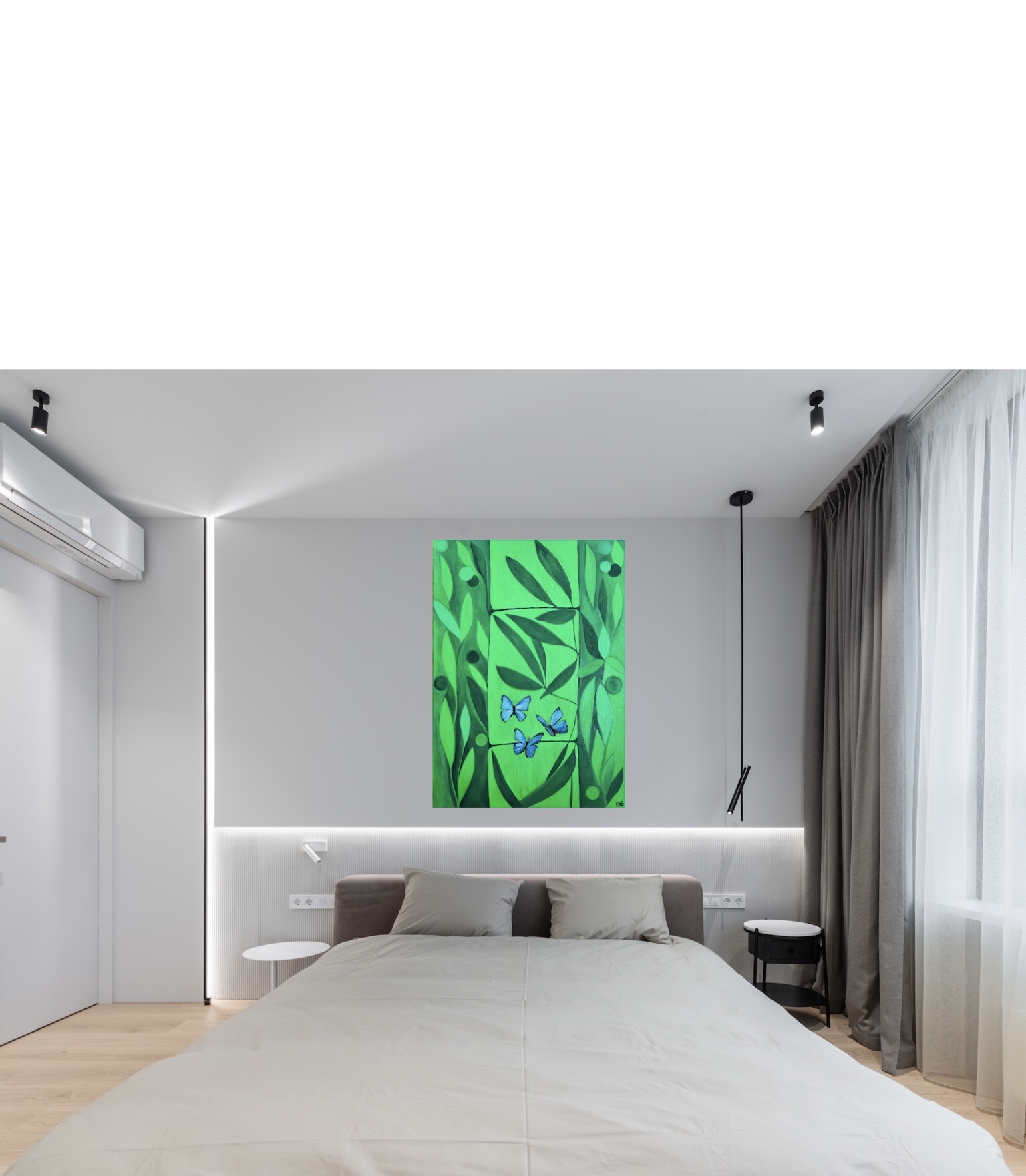 7C6CA007-543B-4D8E-AA29-13CAE73B0222 Green Magic painting- Original und print