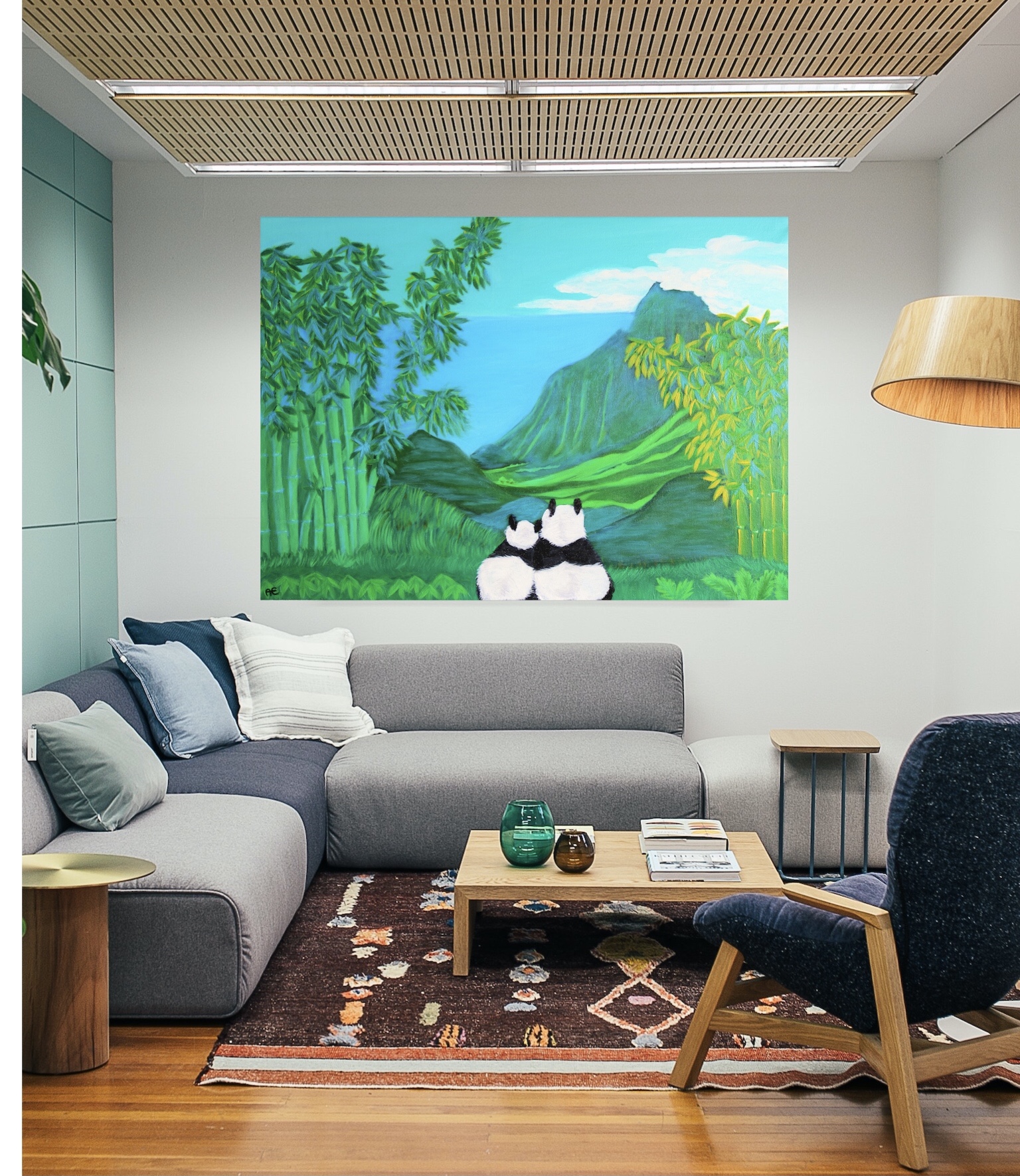 9C02088B-289D-41C7-9B05-39F6454474F8 Panda Dream painting - print