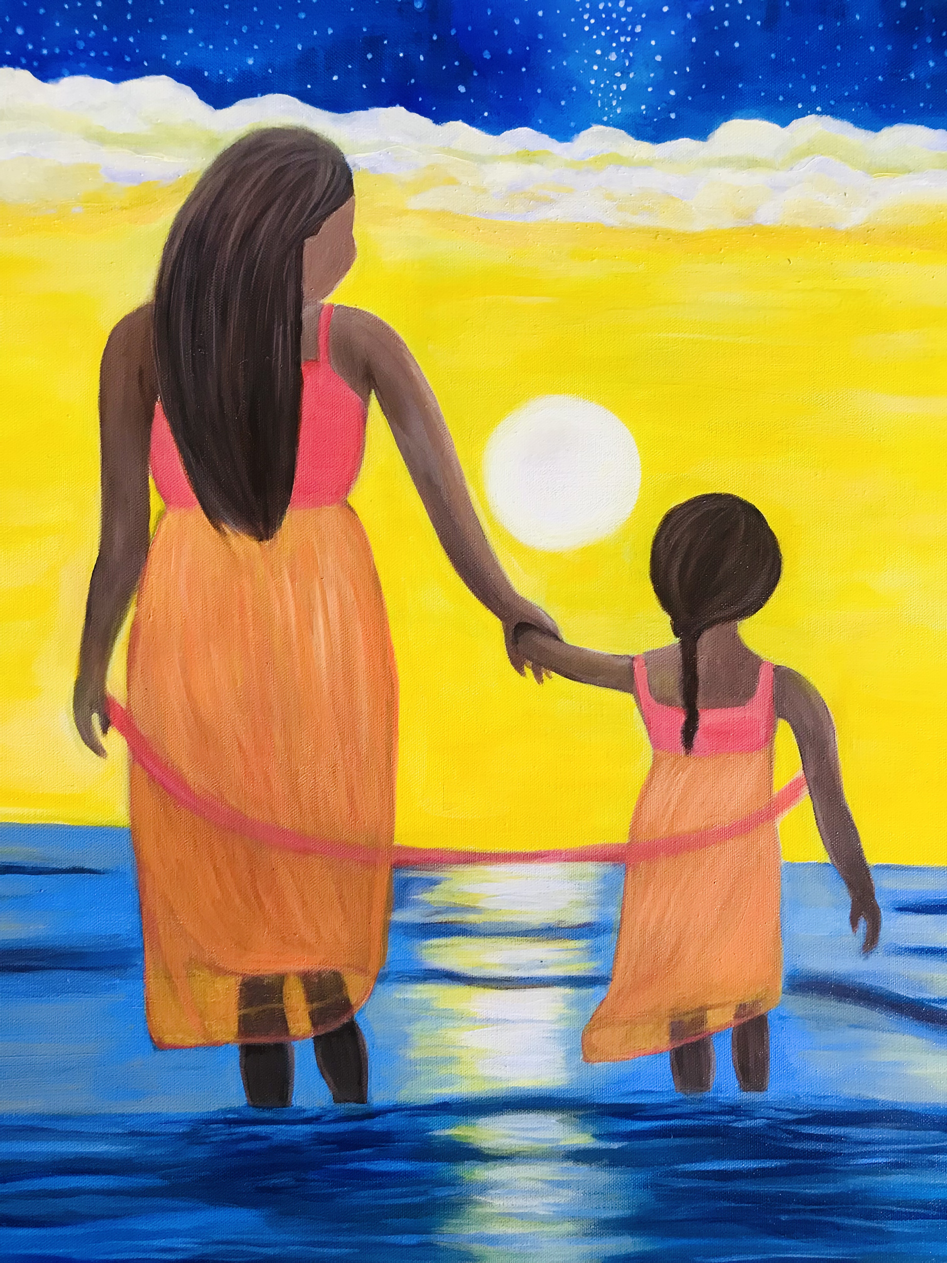 746A78E5-AA0F-4C25-99F6-7DF4A8C2333A Mother love - original oil painting and print