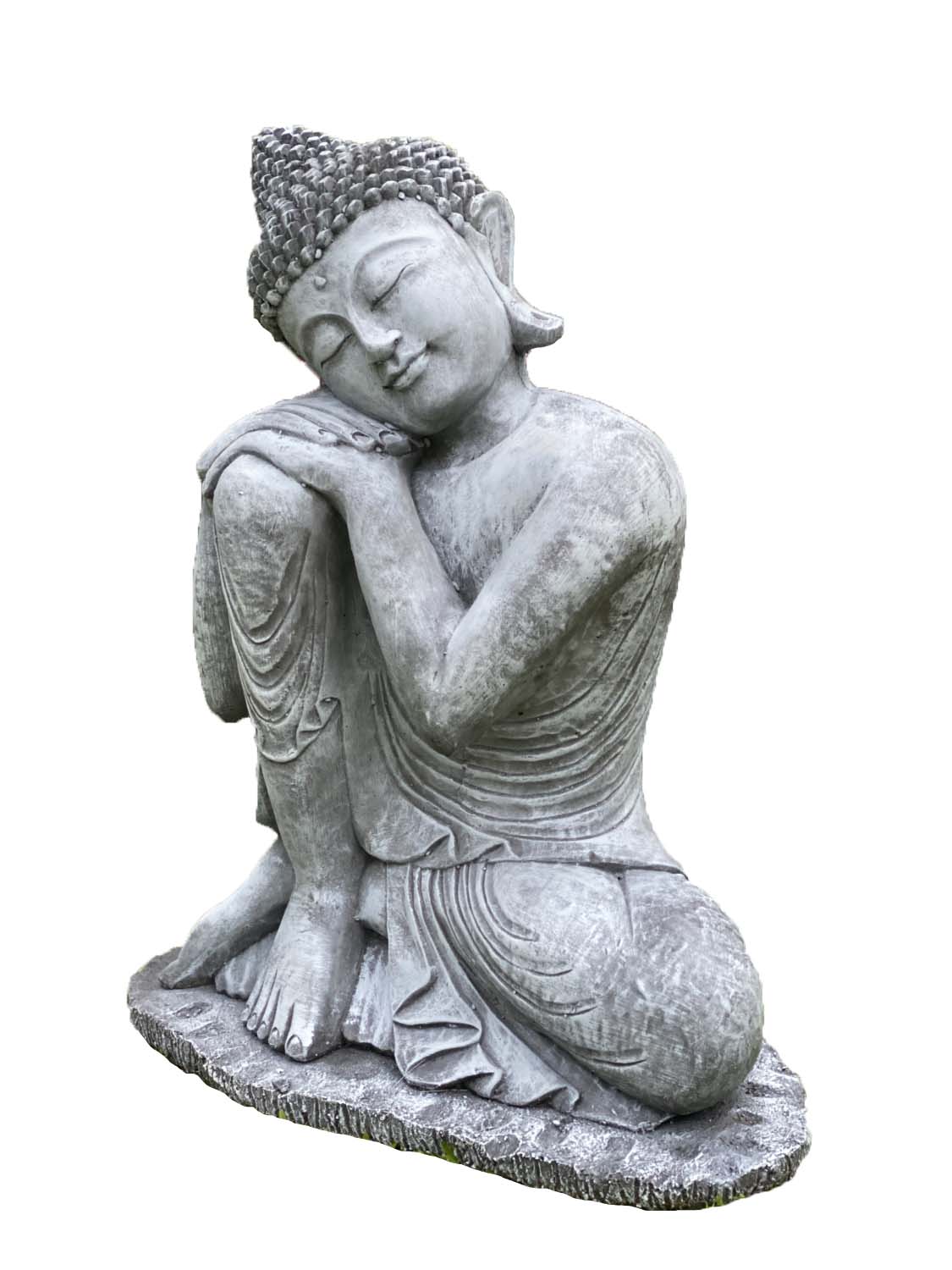 Rahman, Buddha entspannt mit Kopf auf einem Bein 65cm