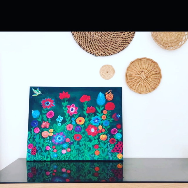Flower paradise painting -  print