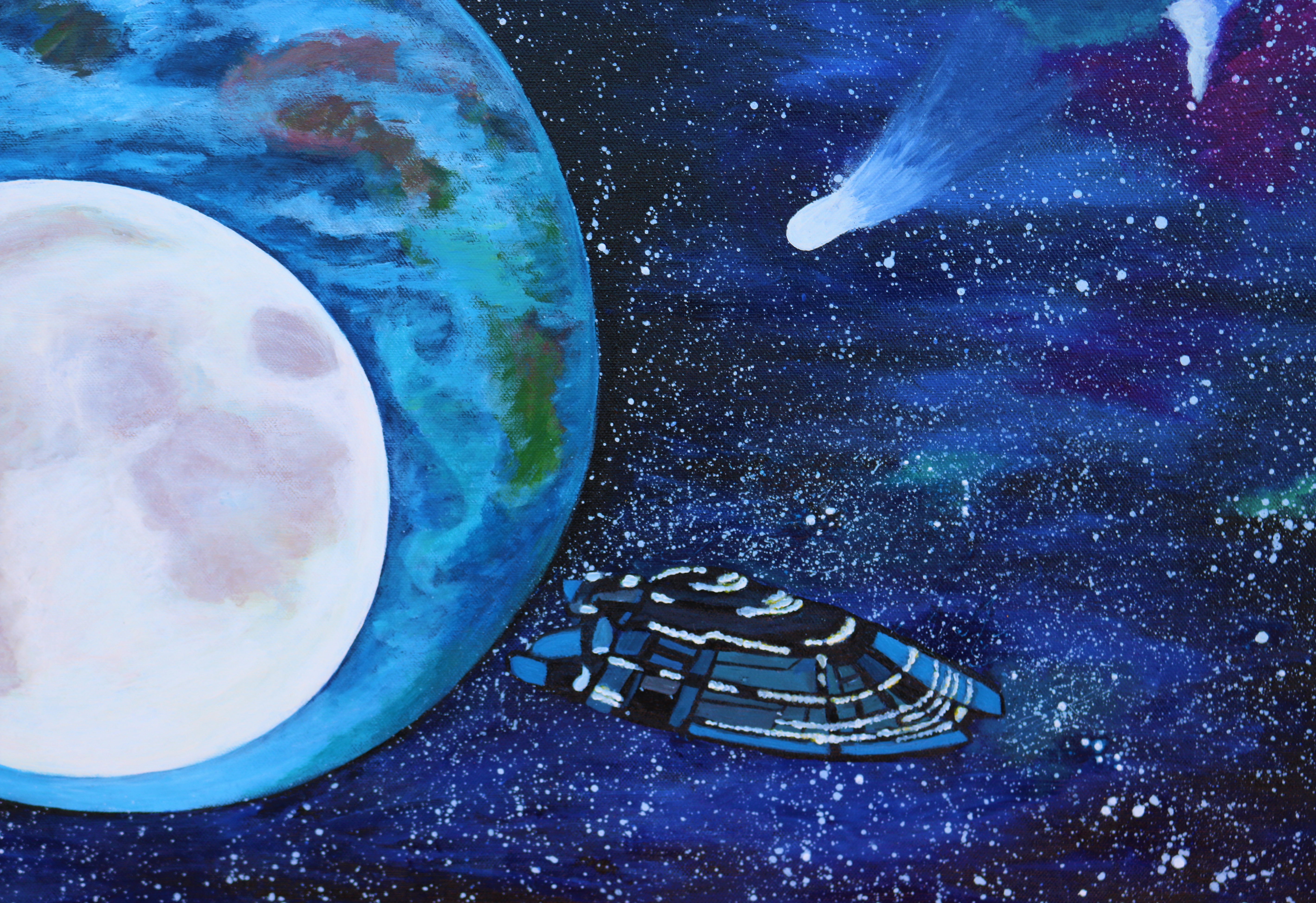 Universe painting - Original and print