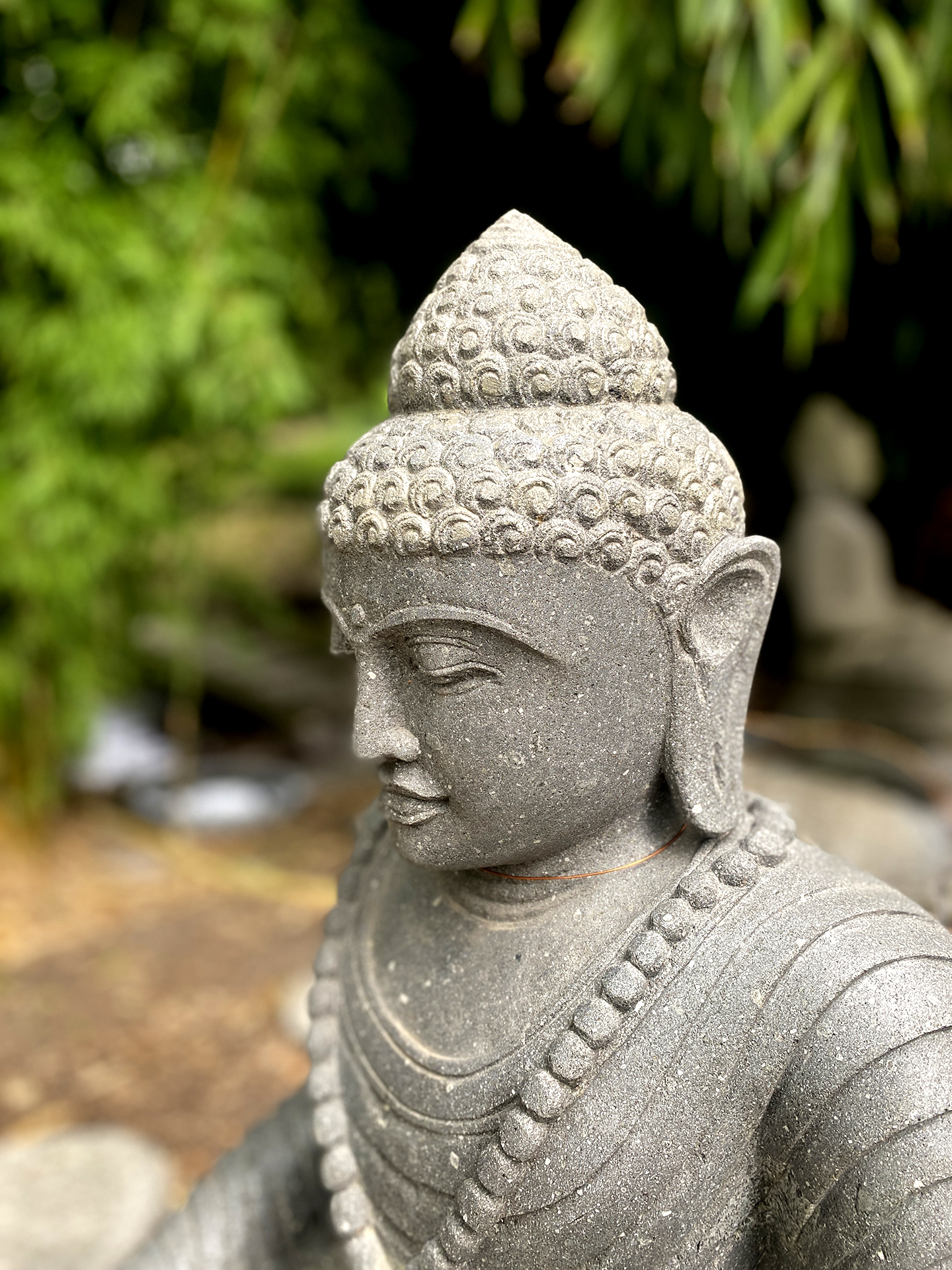 Buddha mit Kette - 80cm