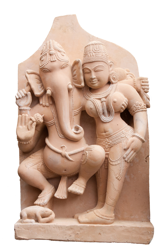 Ganesha-und-Shakti Ganesha und Shakti stehend
