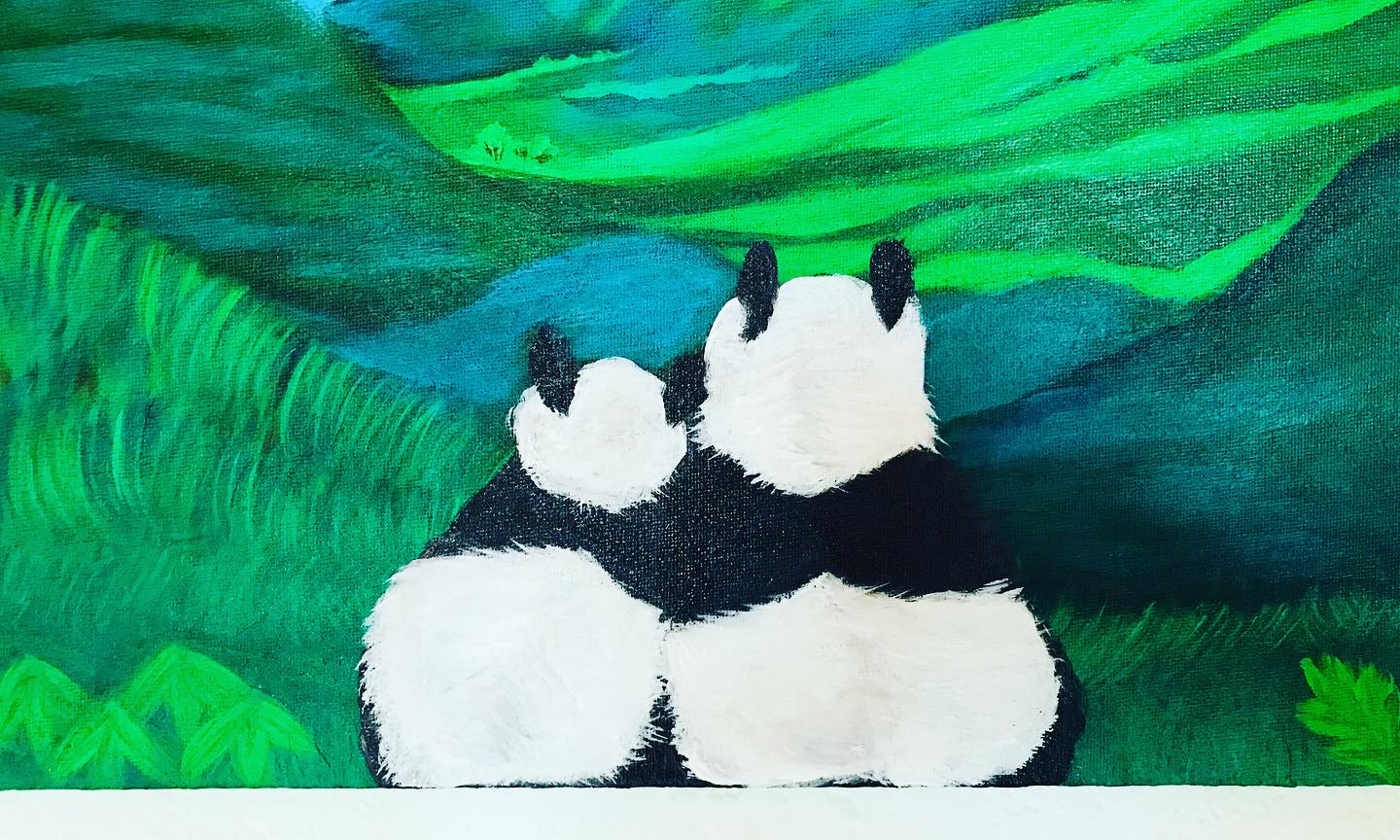 7F3B623B-7647-42BA-8B3E-80A88CA50EFE Panda Dream painting - print