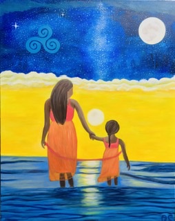 185149C5-7D37-4F09-997D-3E27B1FE0439 Mother love - original oil painting and print