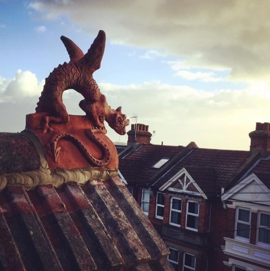 Kleiner Drache Brighton - Dachreiter