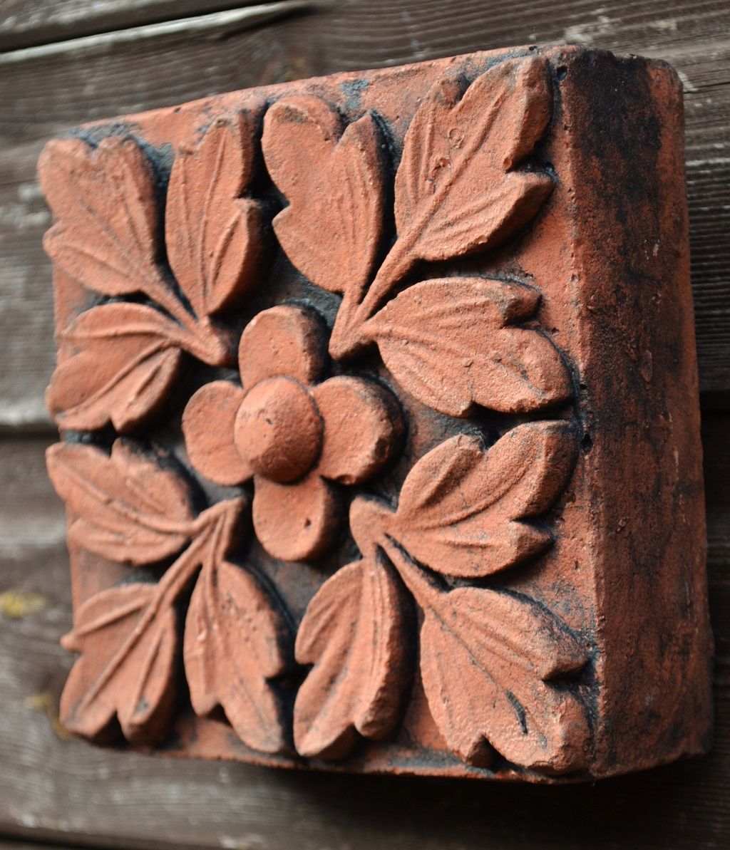 Viktorianische Wandfliese Quatrefoil