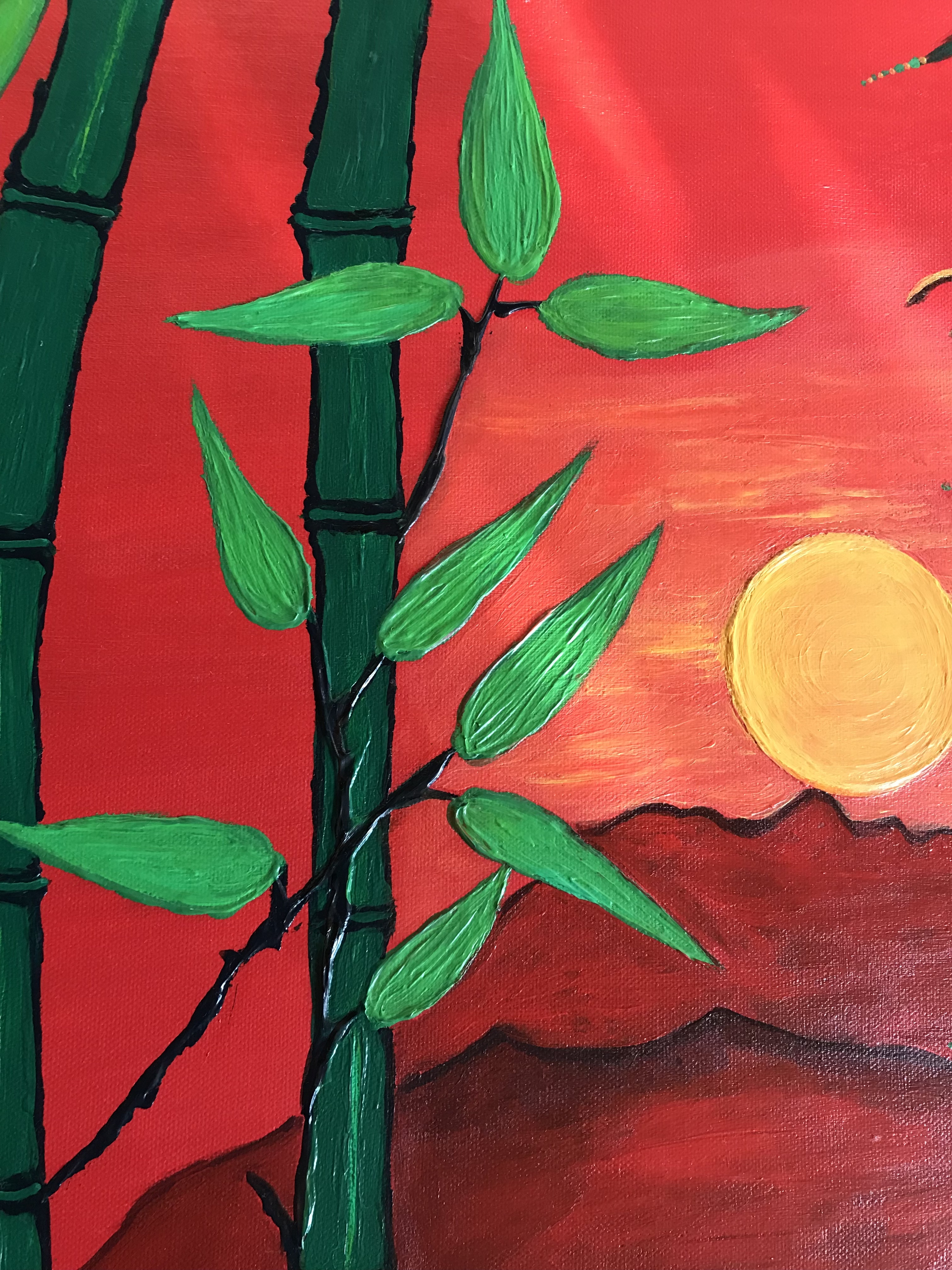 Exotic Sunrise Painting- Original und print