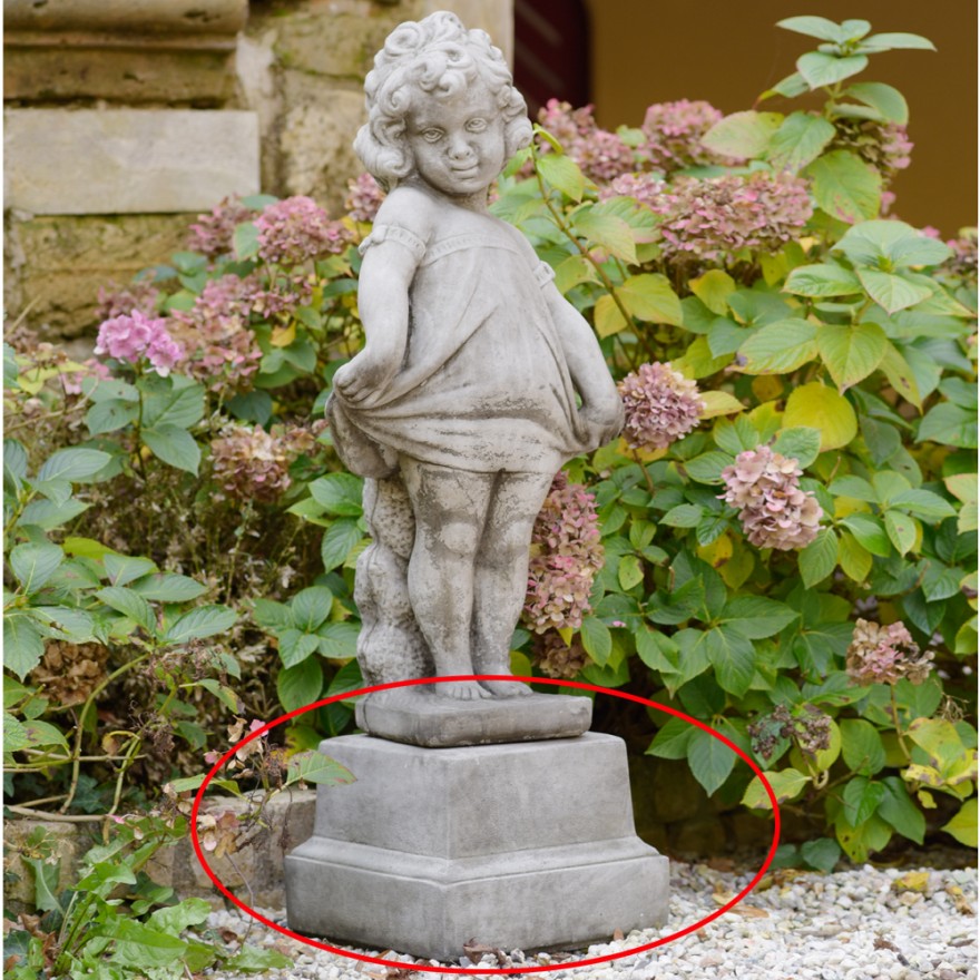 Niedriger-Sockel-Kretakotta Niedriger Sockel für Steinfiguren