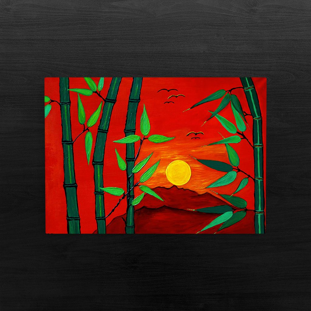 Exotic Sunrise Painting- Original und print