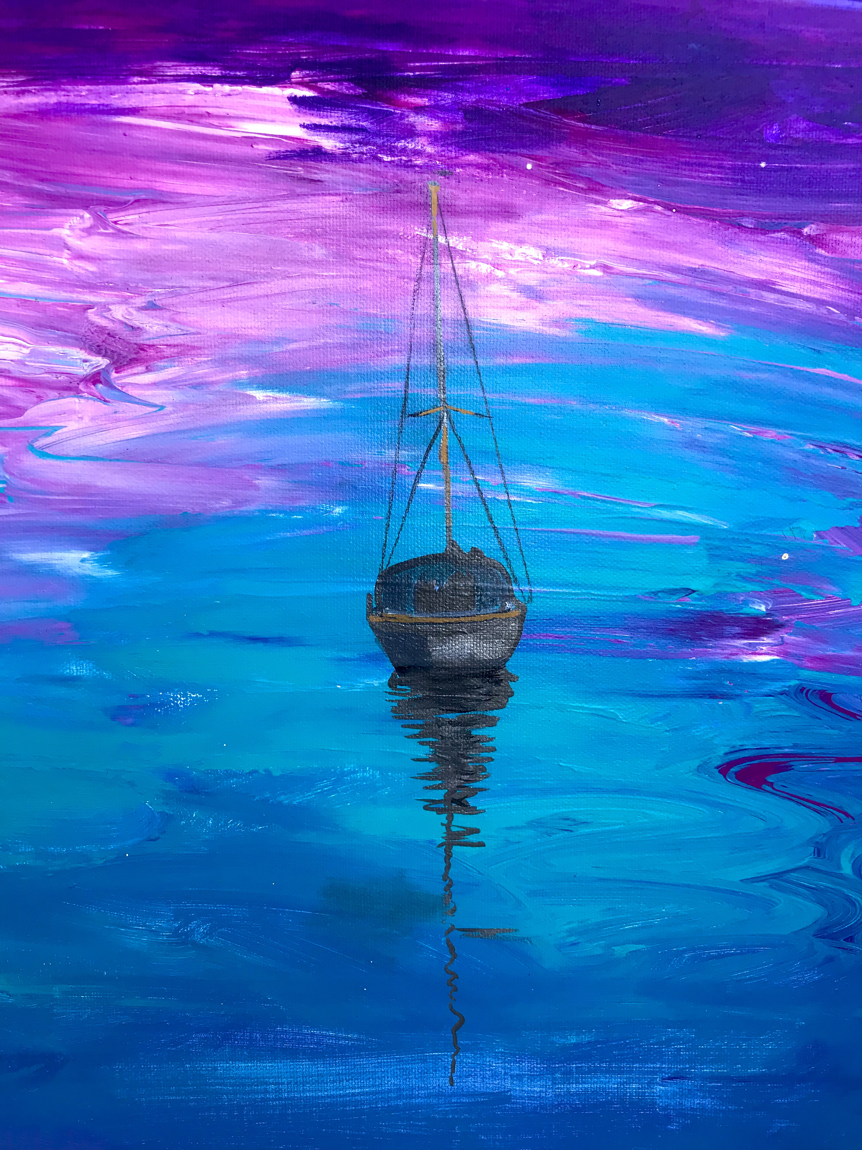 MAGICAL CITY - Original painting and print