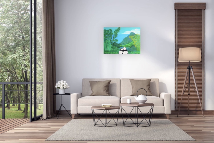 11149372-077B-4B98-99AB-5E99A4BA001D Panda Dream painting - print
