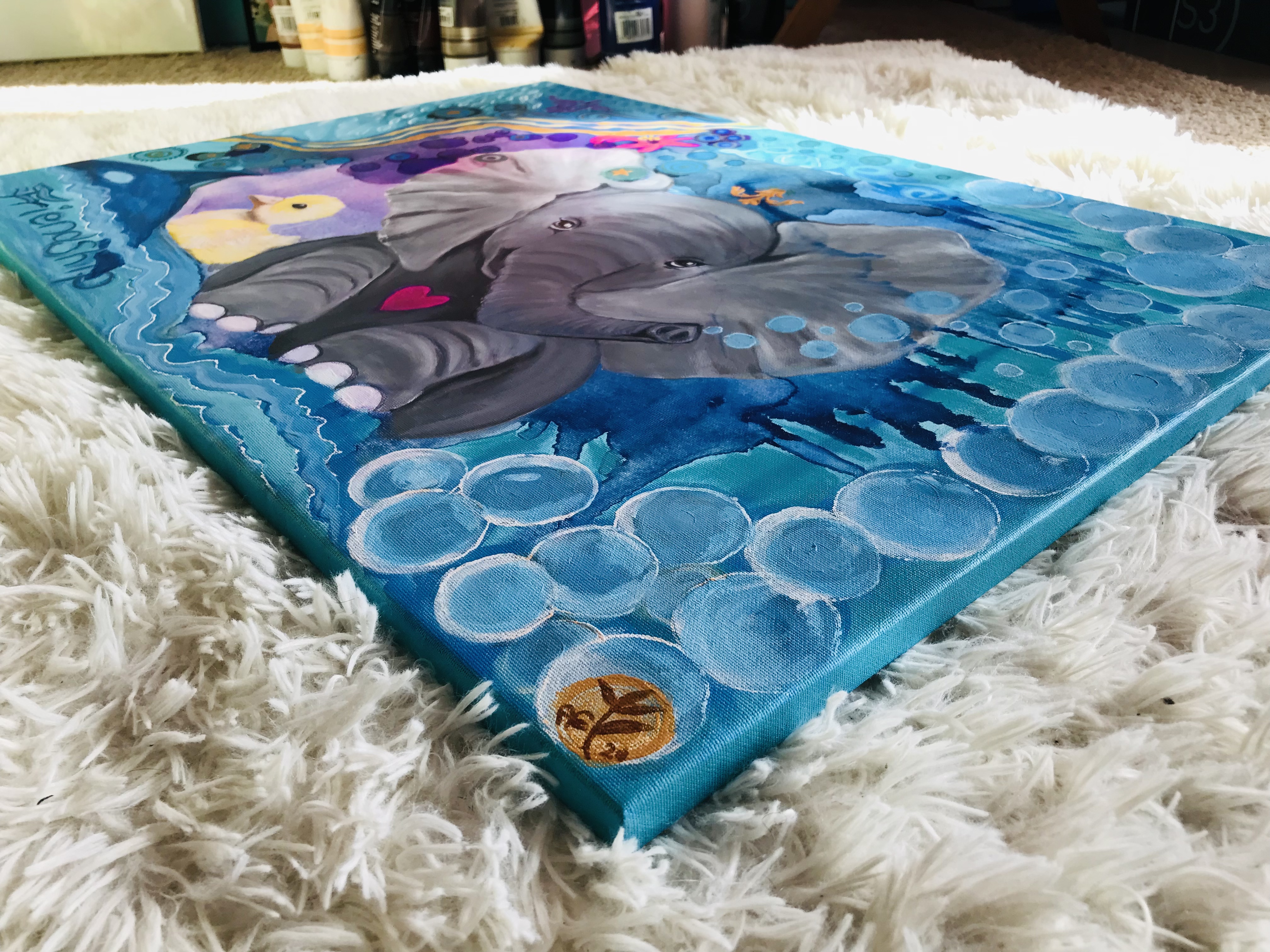 A56DF540-A788-4422-B126-7714054005A6 FRIENDSHIP Painting - Leinwanddruck