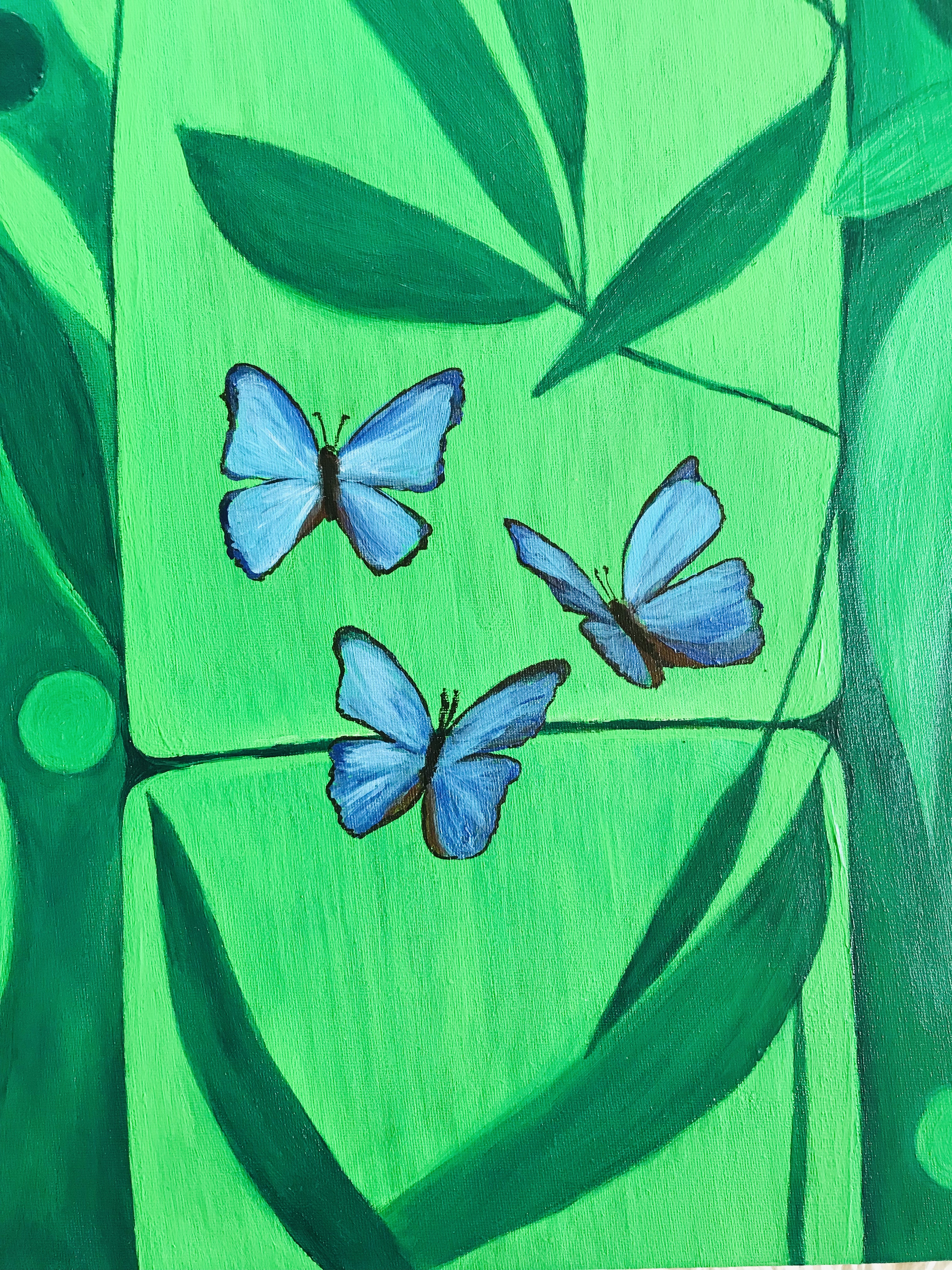 3C5E6104-81E6-4E85-B198-D68C5F1AF30F Green Magic painting- Original und print