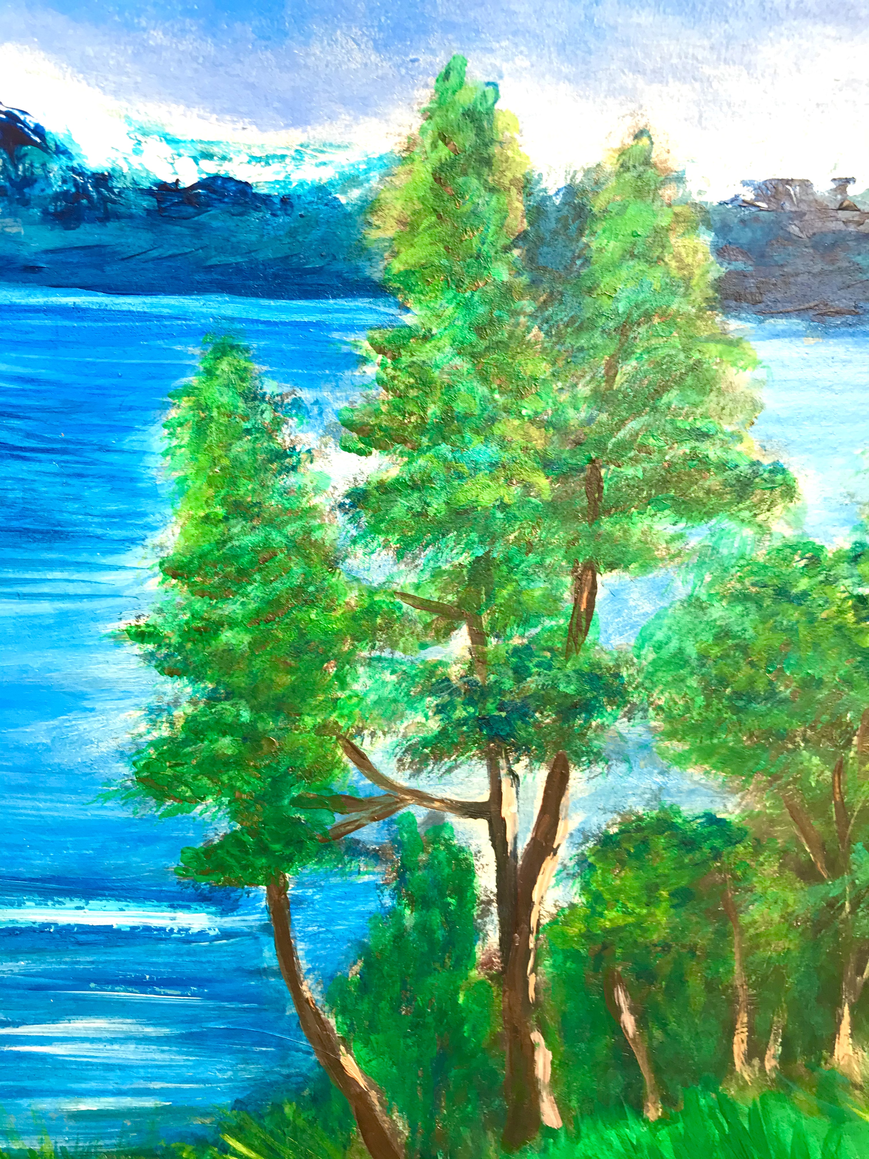 Bambi Dream - Original Painting on wooden board