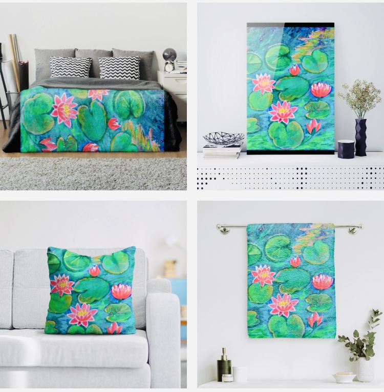 D3FF3552-F06F-465C-9AA3-9F4864BA14A3 Water Love - Original Painting and Print