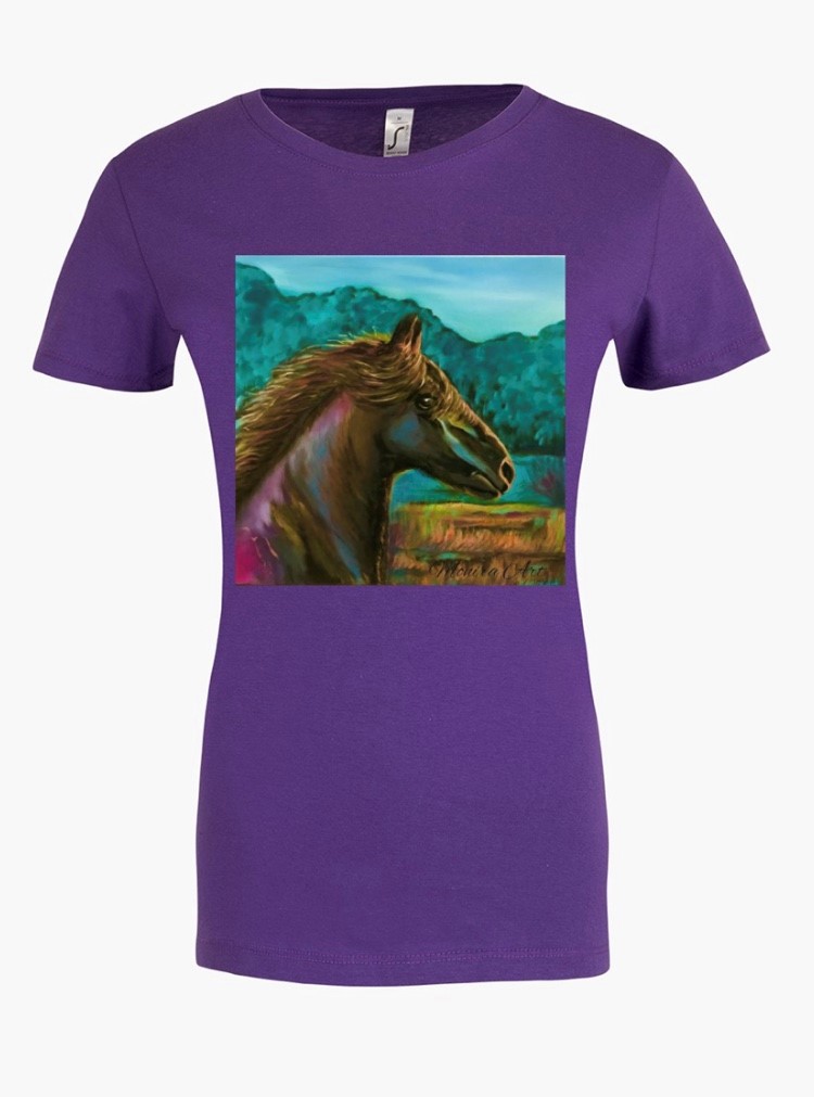 T-Shirt-Pferd Kunst Damen T-Shirts - Fine Art Shirts
