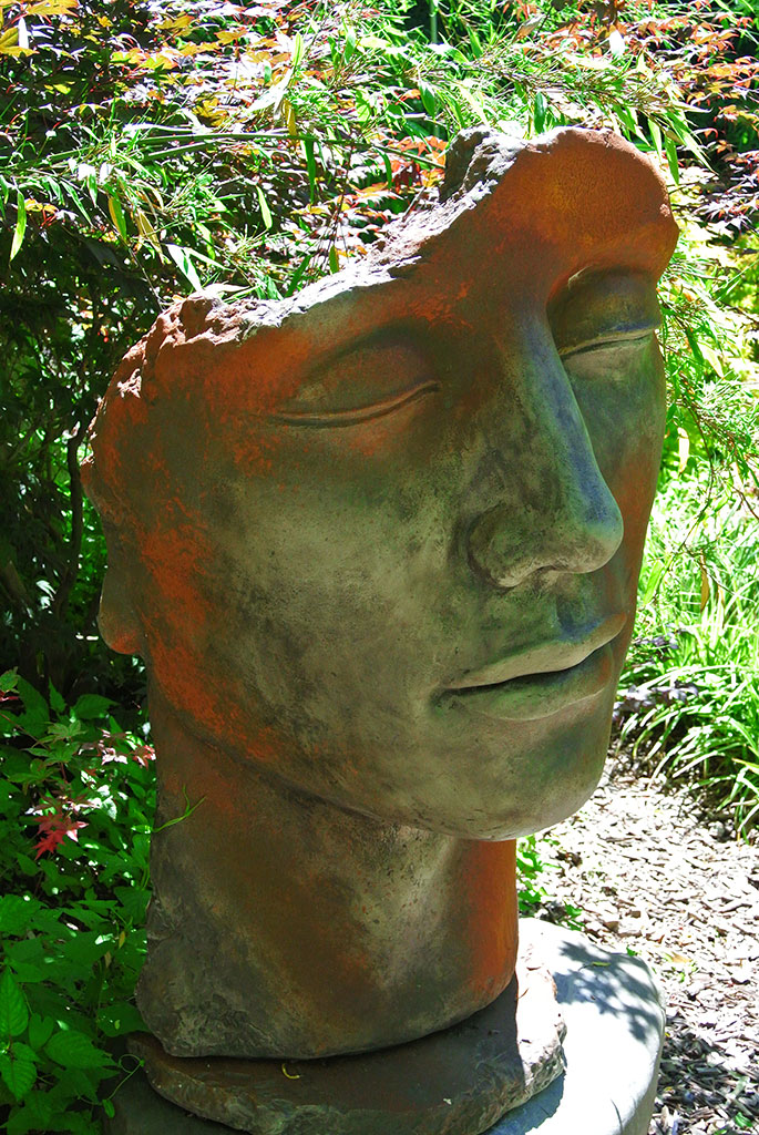 Gesicht-Mann-rosteffekt Gesicht Mann - Rosteffekt -115cm