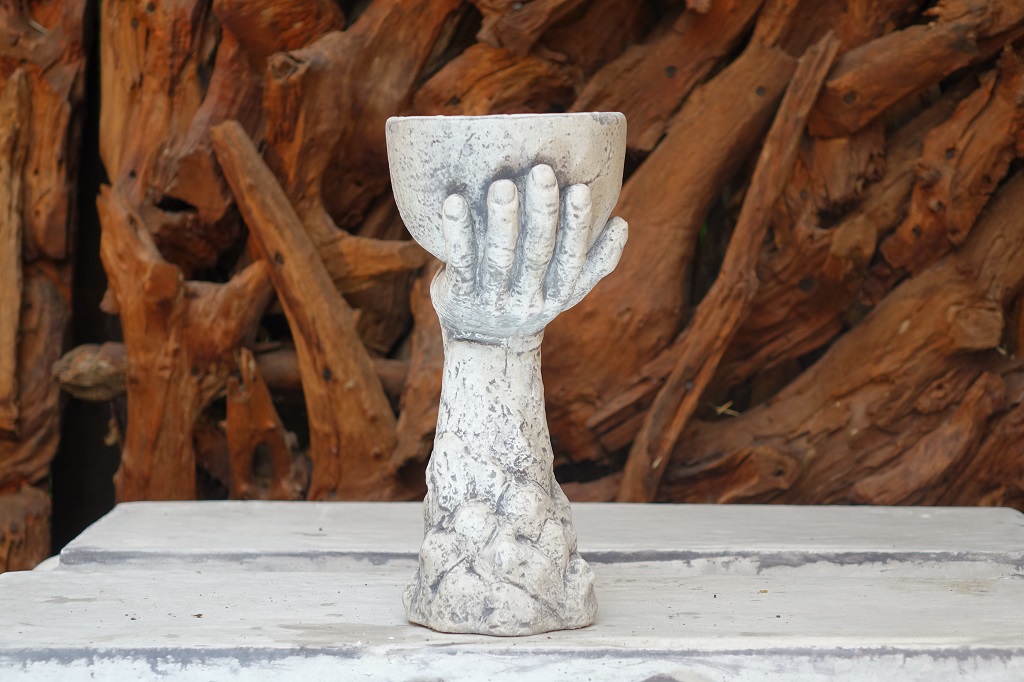 Hand mit Schale