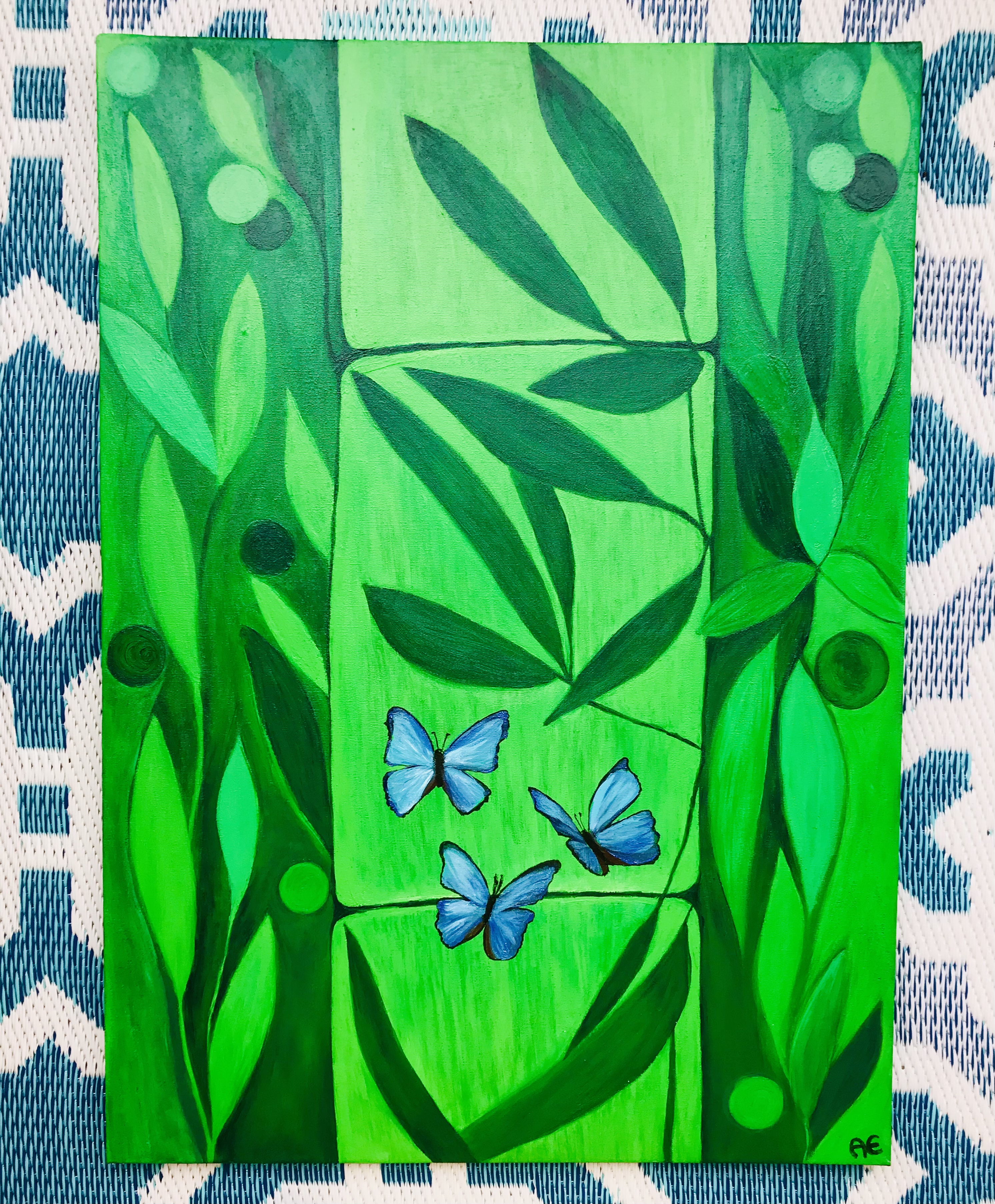 C0975580-4F9A-4835-9B0B-8B246CB6DEC6 Green Magic painting- Original und print