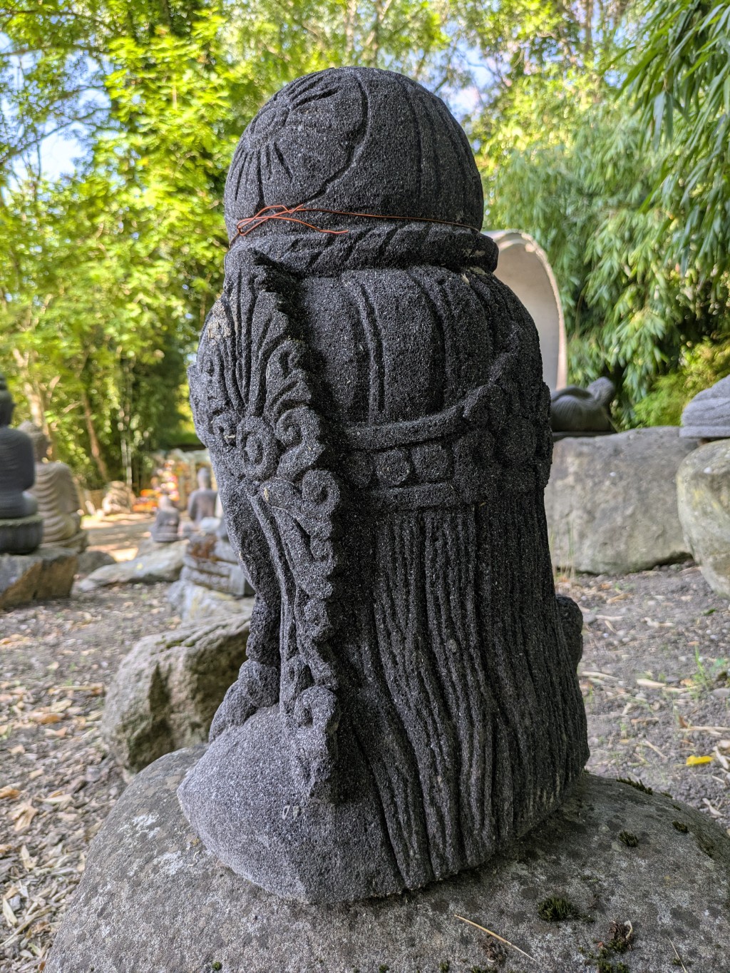 Buddhabüste aus Lavastein 50cm