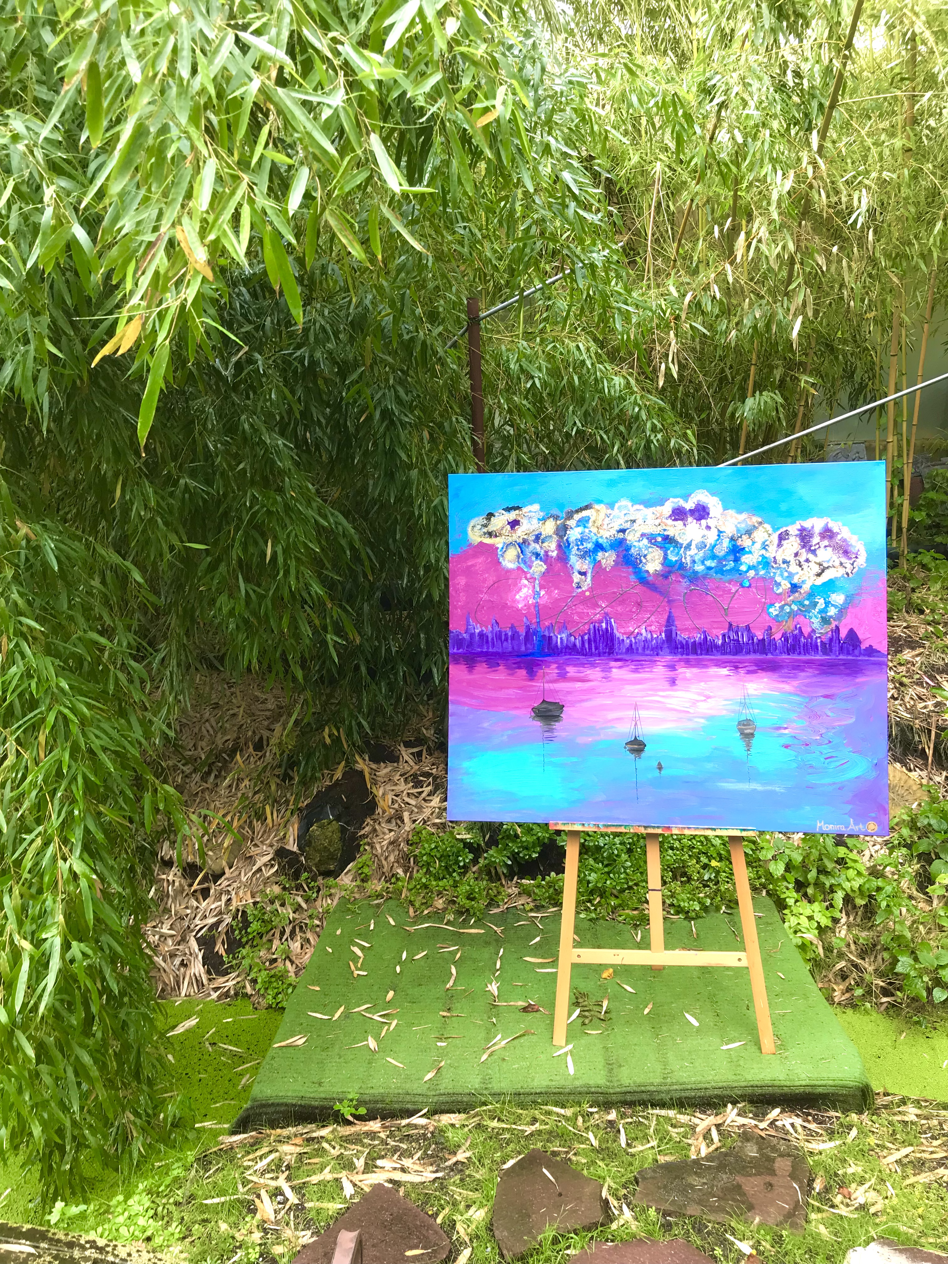 MAGICAL CITY - Original painting and print
