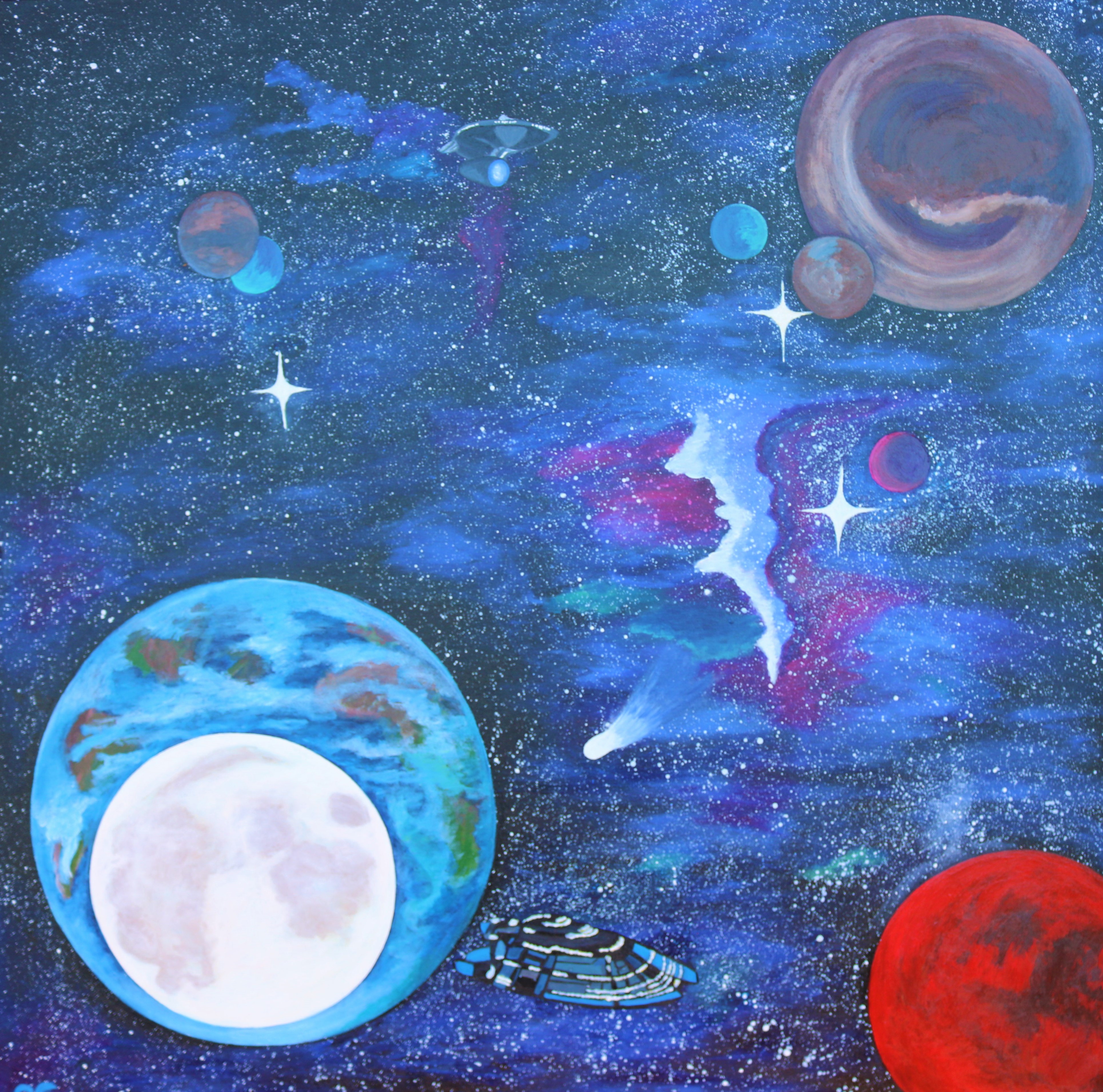 Universe painting - Original and print