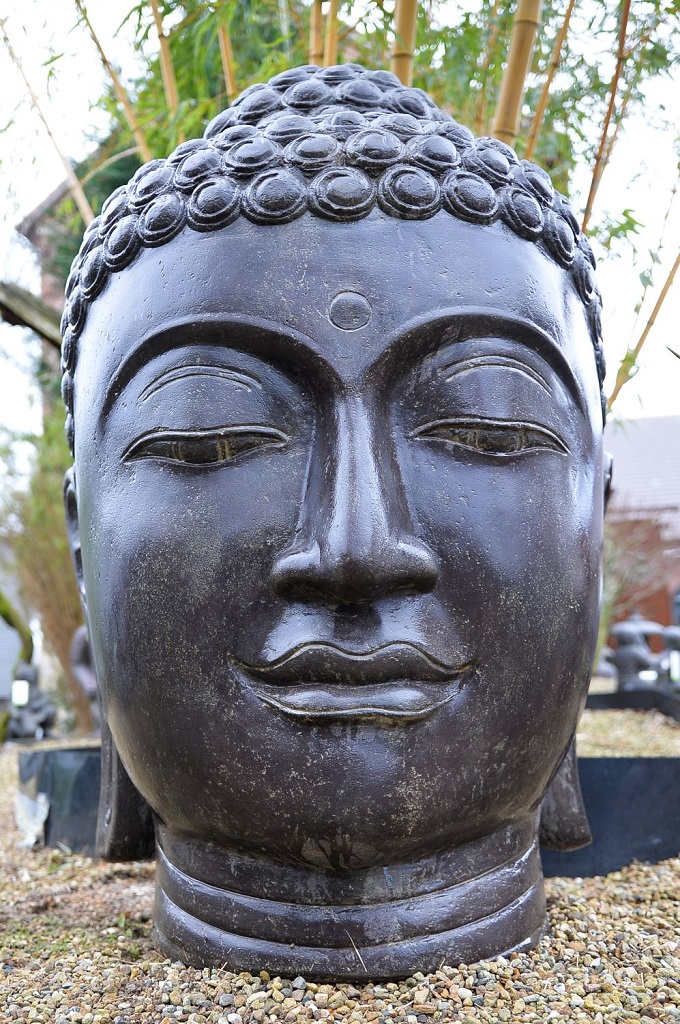 Buddha Kopf in vier Größen