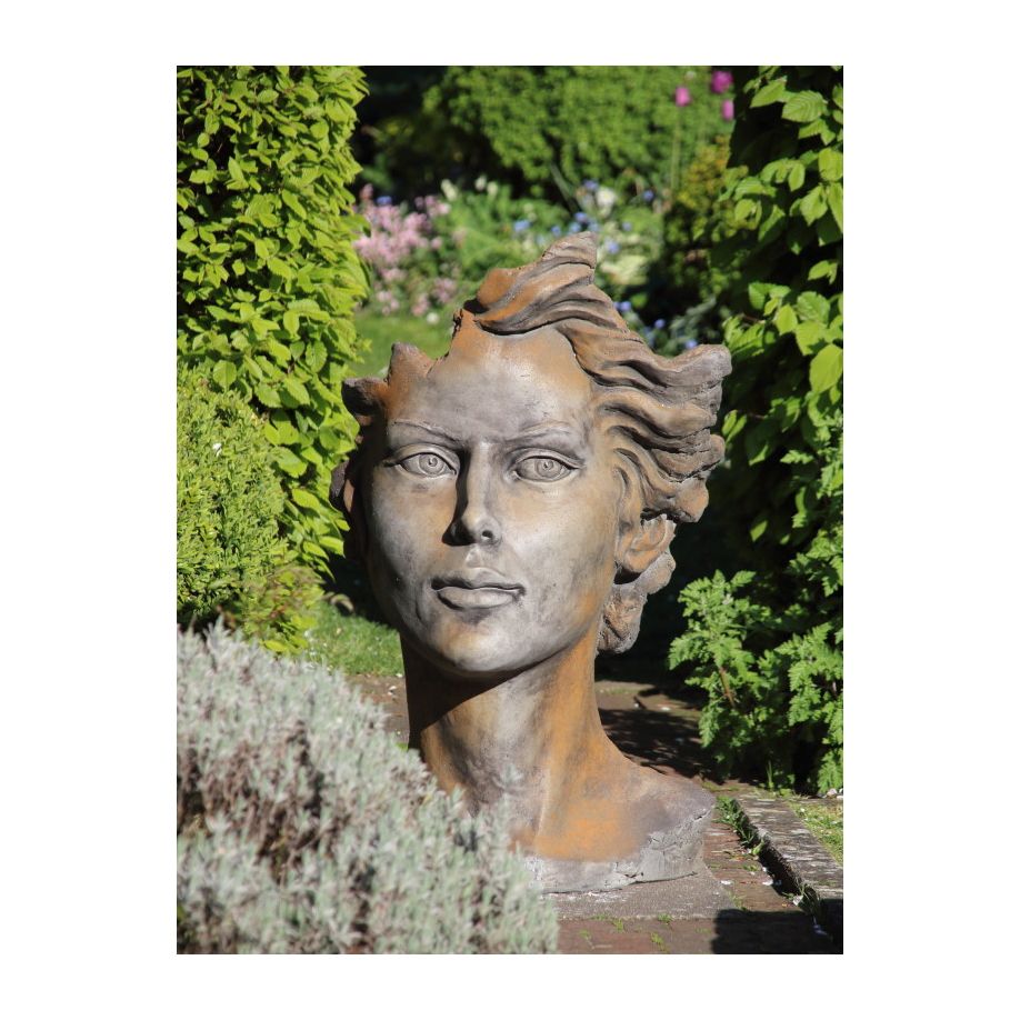 Gesicht-Frau-Mittel-rost Gesicht Frau mit Haaren