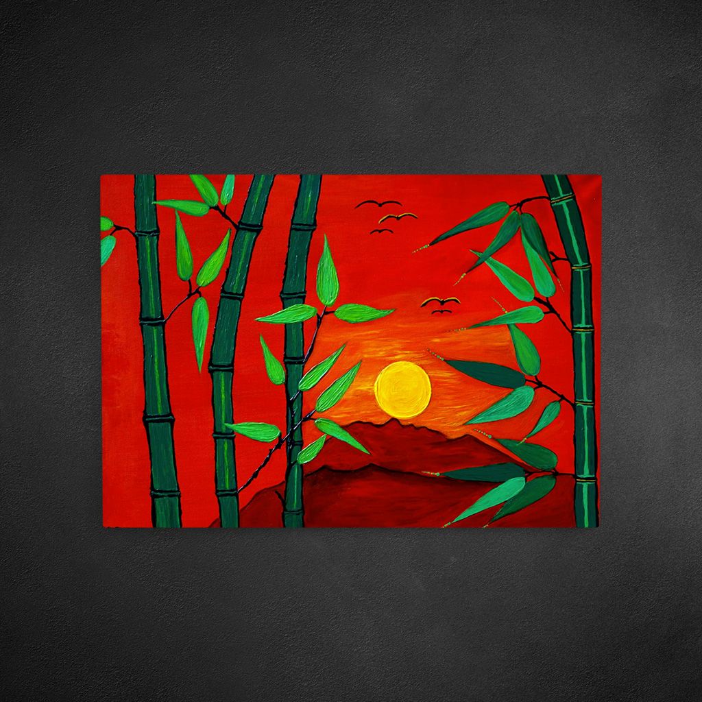 Exotic Sunrise Painting- Original und print