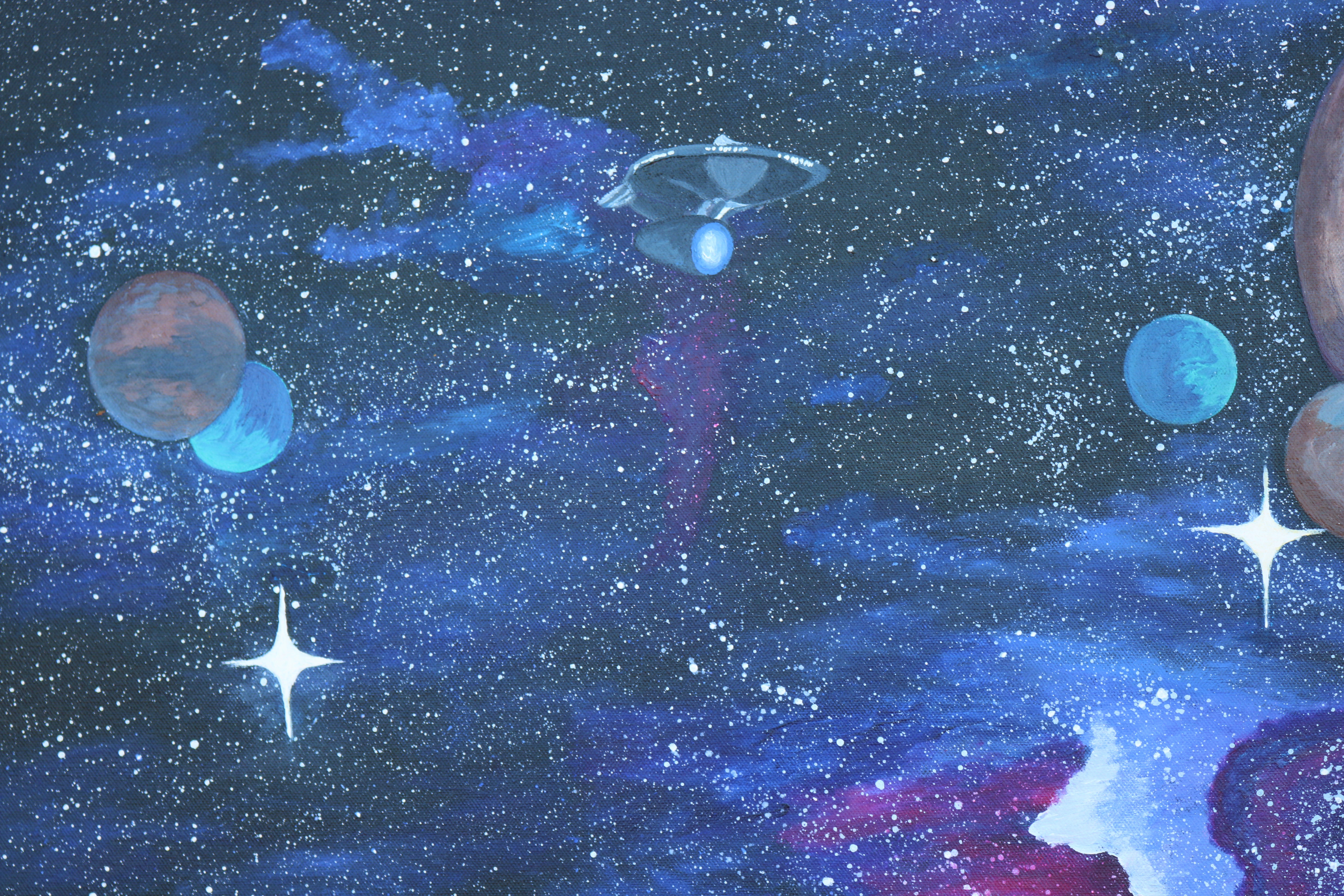 universe-close-up Universe painting - Original and print