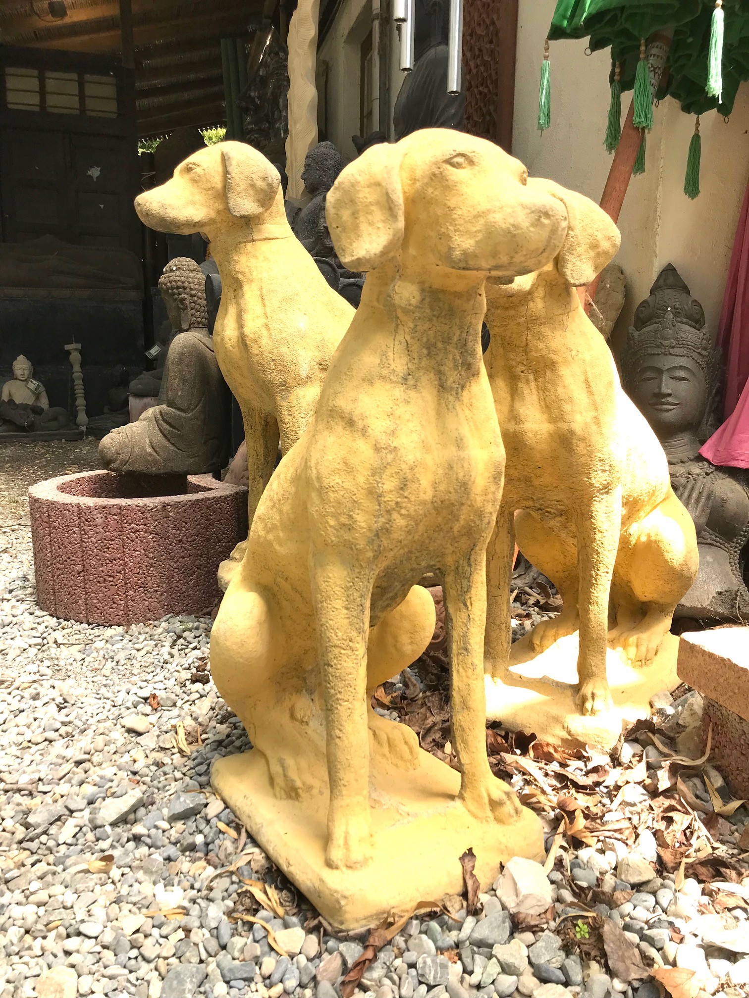 Pointer Hunde Statue