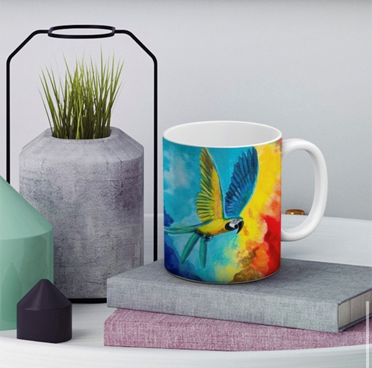 Tasse-Papagei Kunst Tassen - art cups