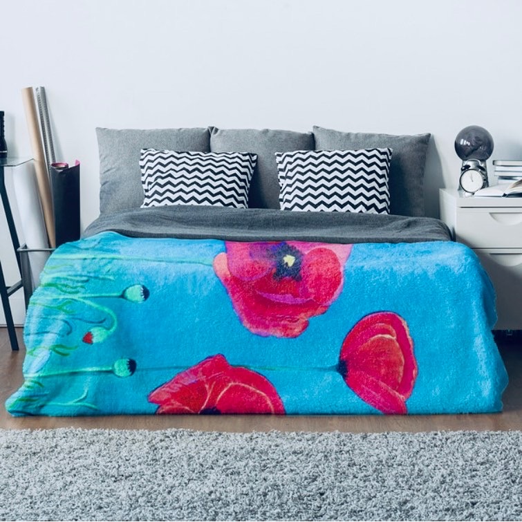 85B93AD9-9BEE-40AC-9685-45AFB84EC853 Kuscheldecke mit Kunstdruck - art blanket