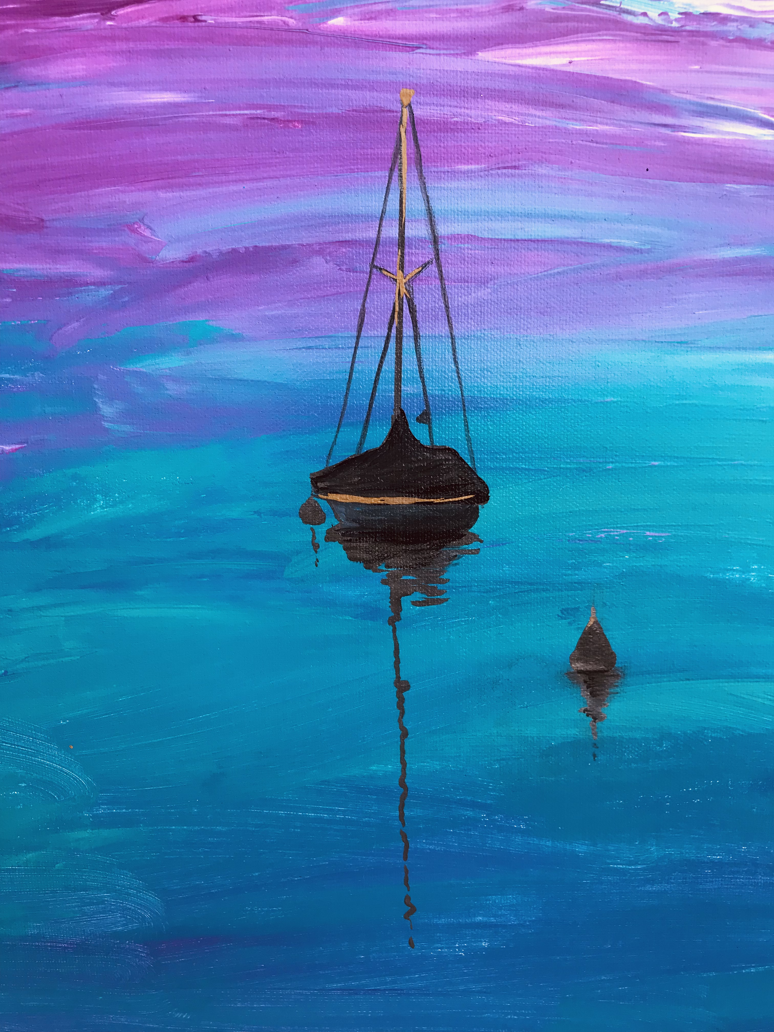 MAGICAL CITY - Original painting and print