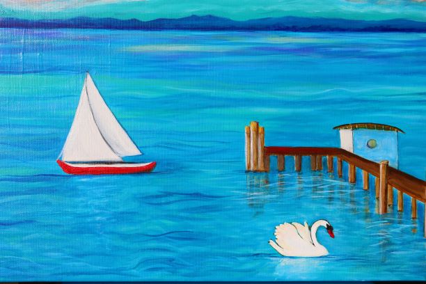 sparkle-water-close-up-2 SPARKLE LAKE painting - Original und Print