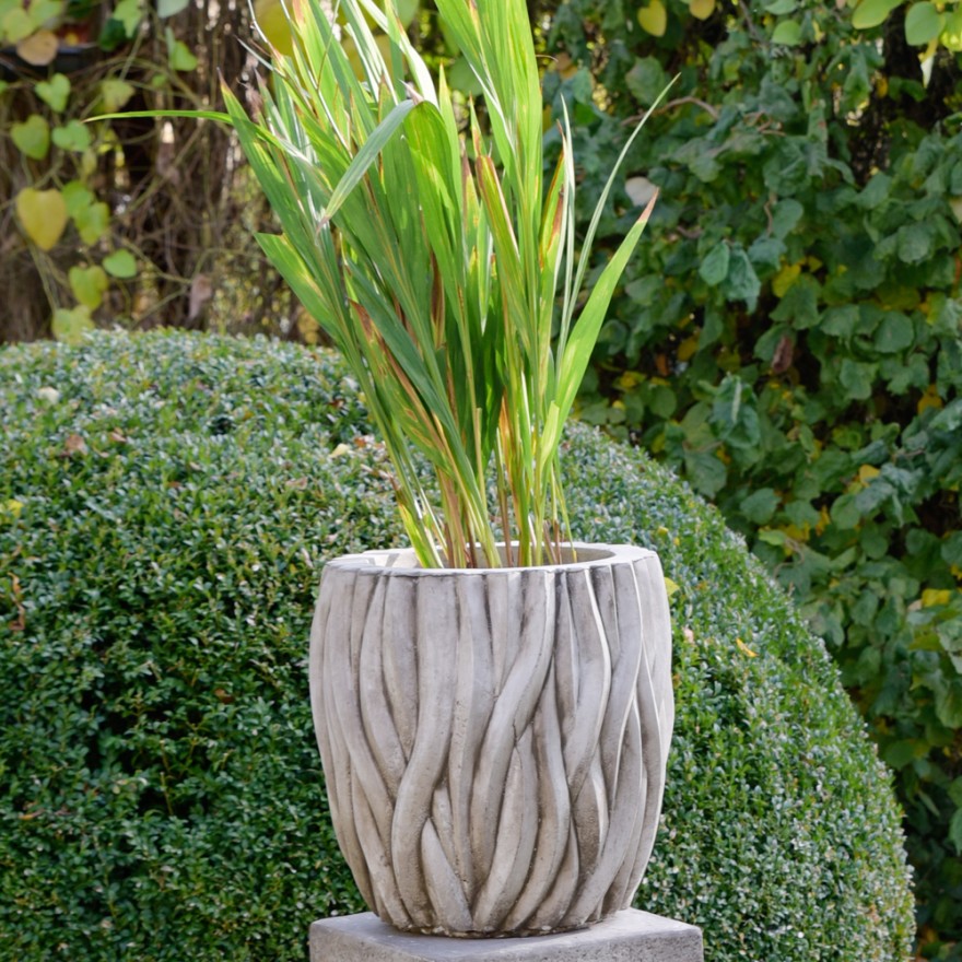 Pflanzschale-Manor-House-H42-38D-48kg Besonderes Stein-Pflanzgefäß