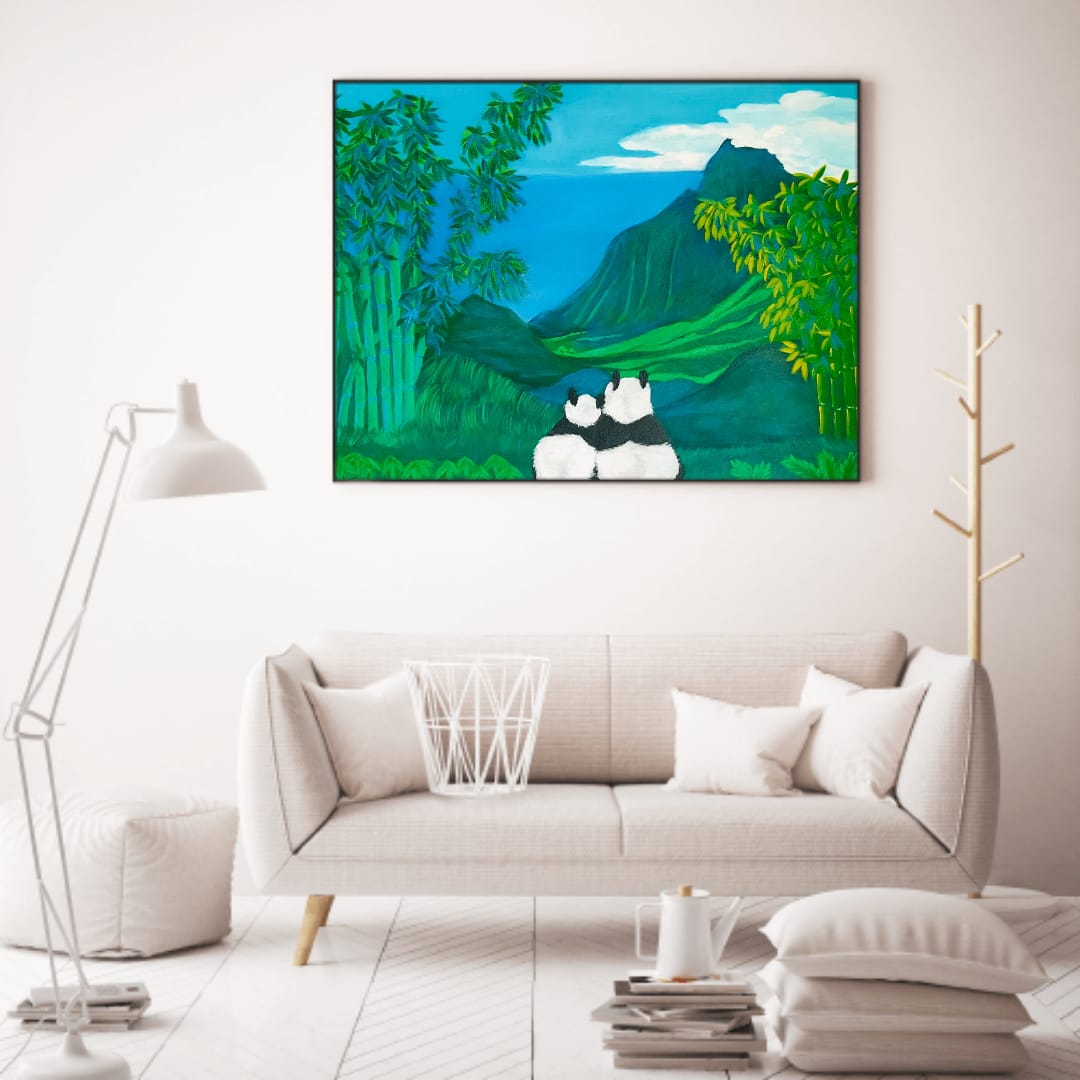 D3364F8B-5B67-4B4E-93ED-4AA91892E955 Panda Dream painting - print
