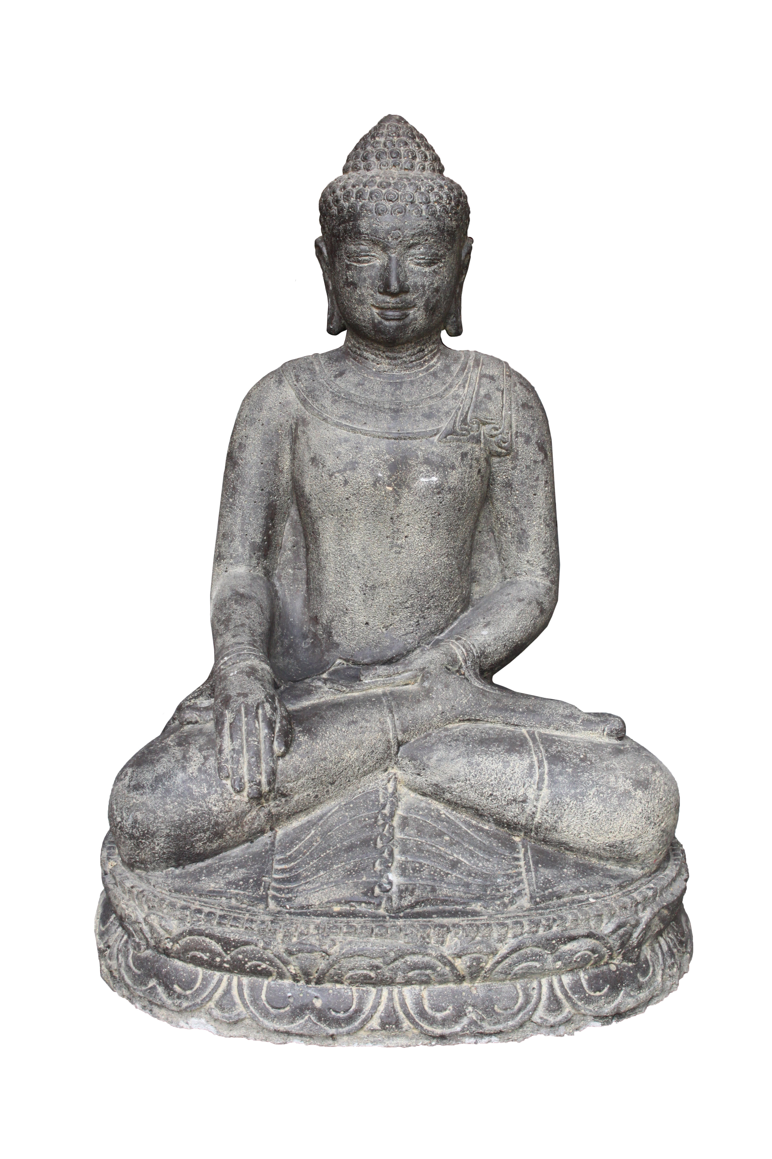 Buddha-Erdber-hrung-80cm Buddha im Mudra der Erdberührung 80cm