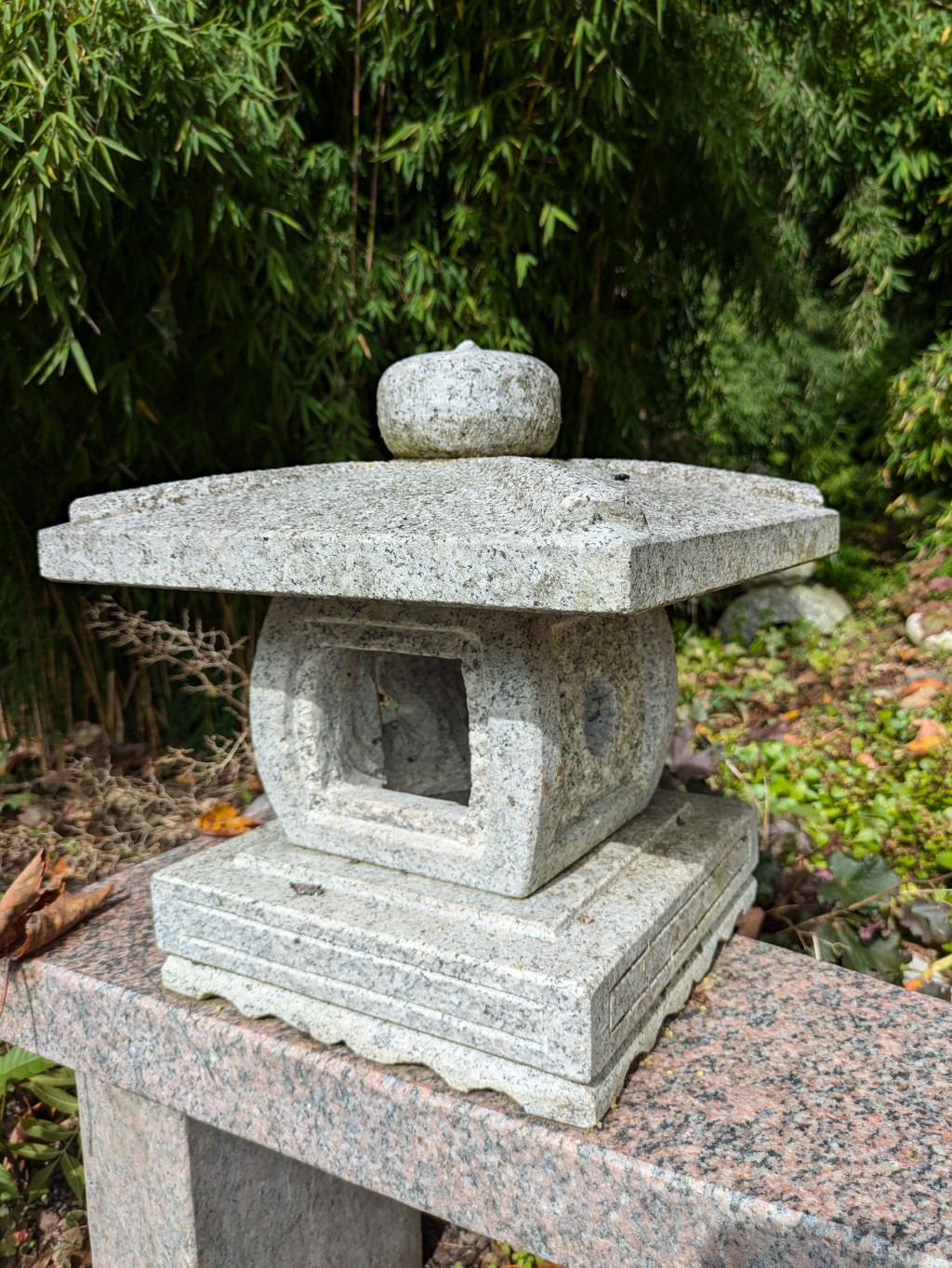 Granit-klein-Bogangan Japanische Laterne Tengi Gata 35cm