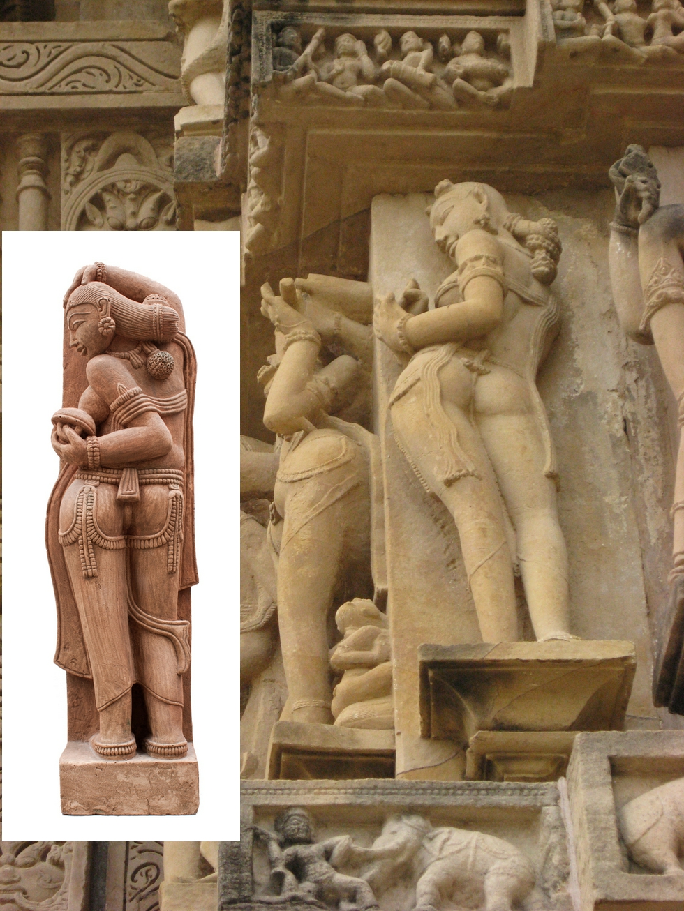 Apsara beim Blick in den Spiegel