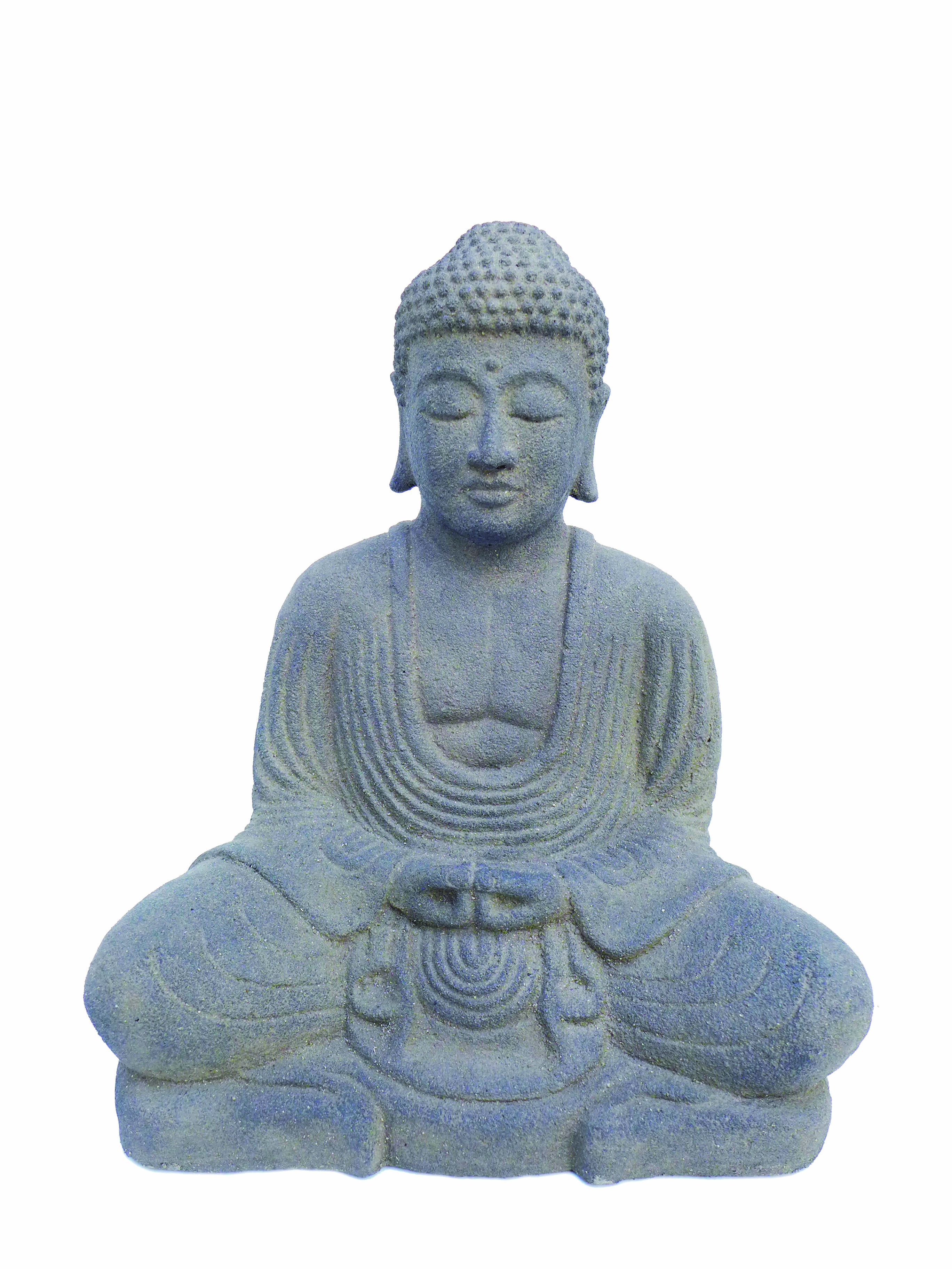 Japanischer Buddha aus Steinguss - 21cm