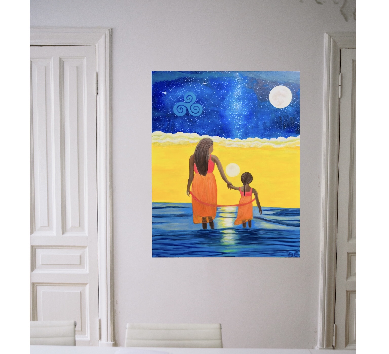 B267873D-D5FE-47BC-B860-2615C8C9C596 Mother love - original oil painting and print