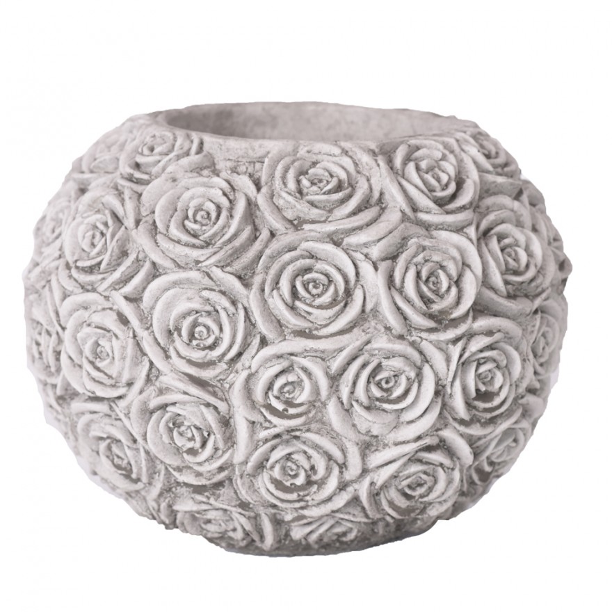 Pflanzgef-ss-Rosenmuster Rosenförmige Pflanzschale