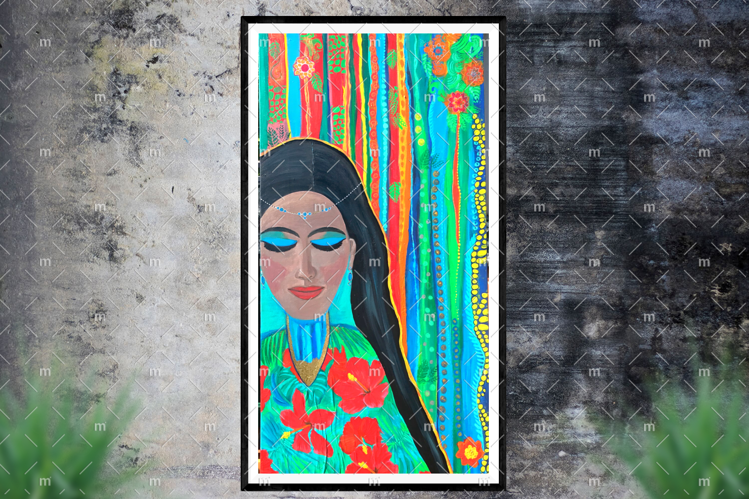 Muse-mock-up-in-frame MUSE painting - Original and print
