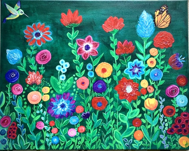 4523F2D9-E4DE-434F-BF3F-08AD09870C0C Handtuch mit Kunstdruck - art towel Monira Art