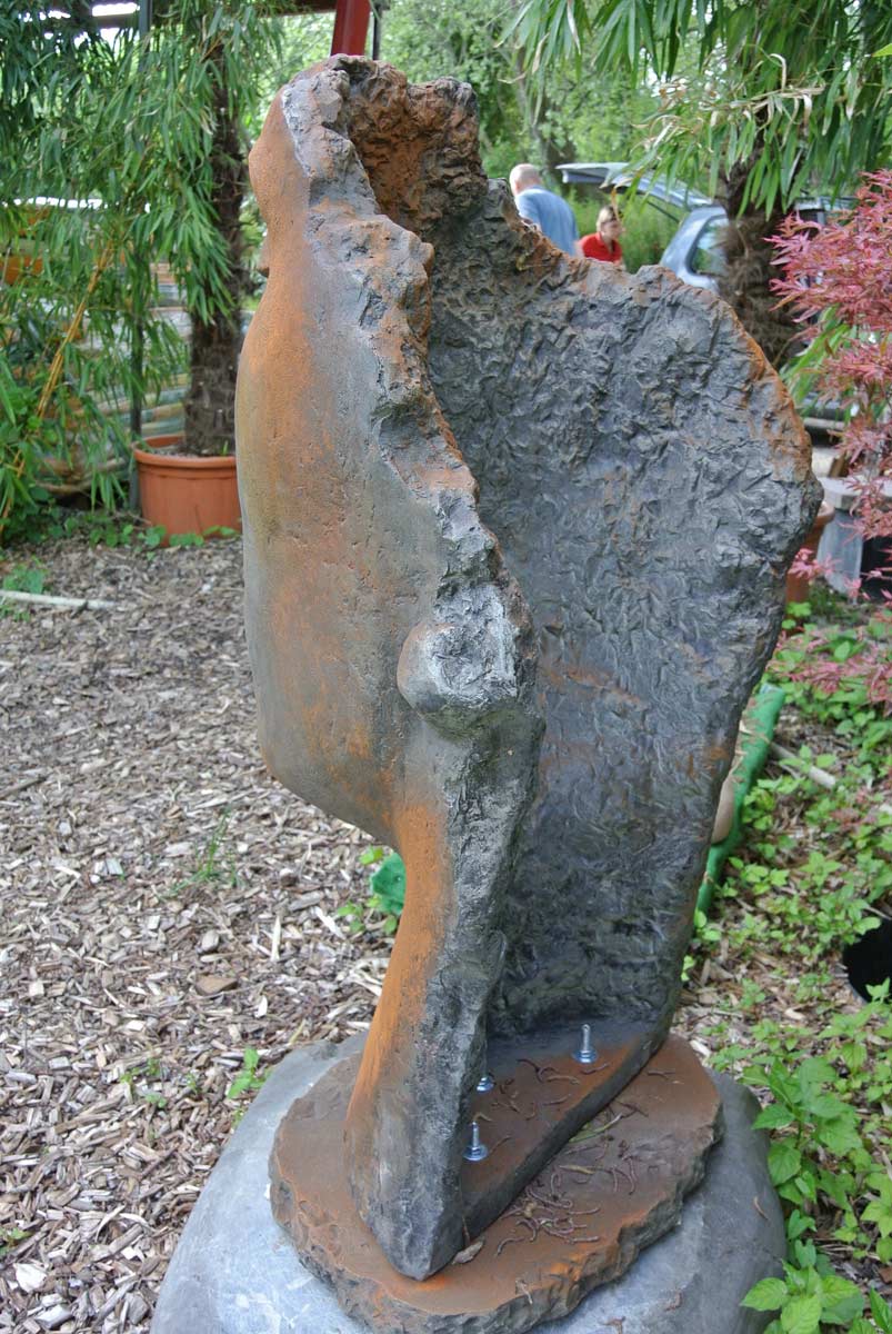 Gesicht-Mann-Steinfigurenshop5 Gesicht Mann - Rosteffekt -115cm